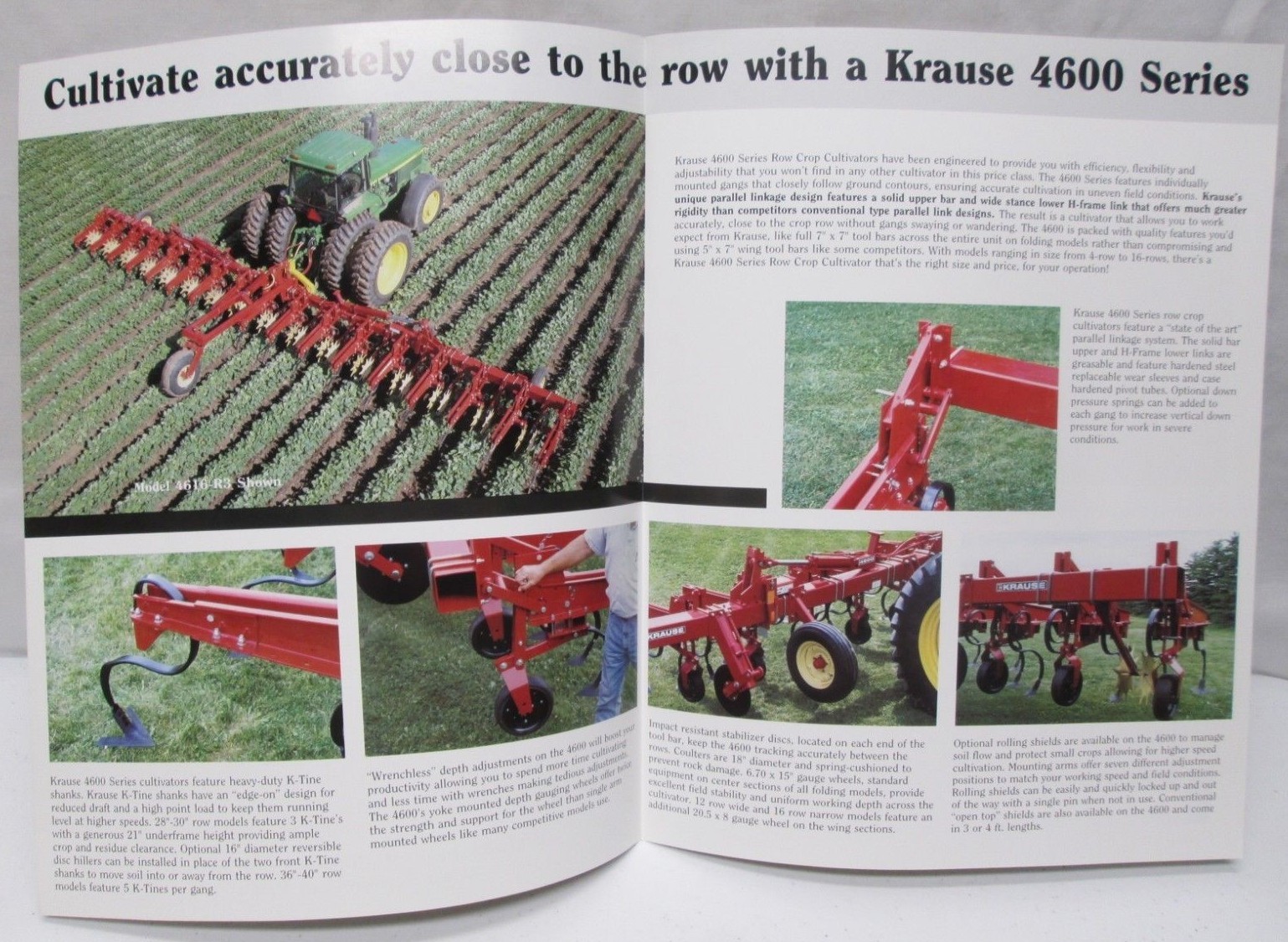 Krause Row Crop Cultivators 4600 Series Rigid Models 4 6 & 8 Row Flat Brochure