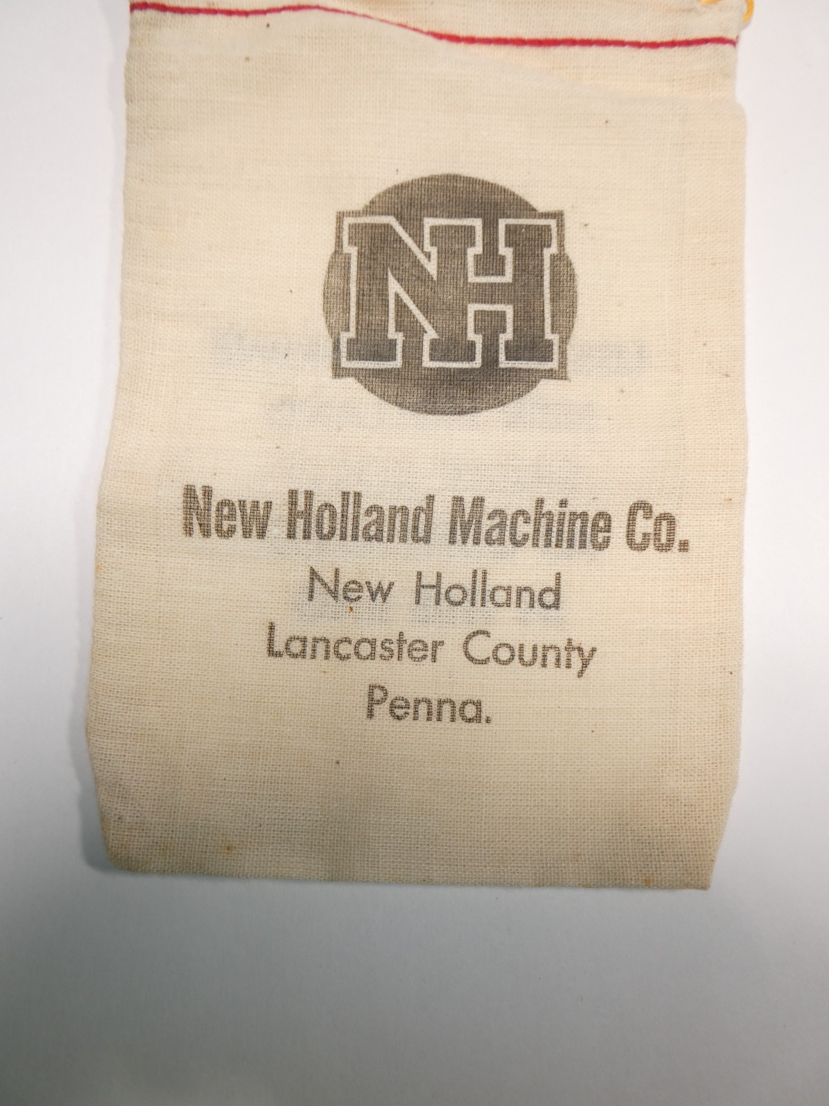 VTG NH New Holland Machine Co Lancaster PA Unused Drawstring Shear Bolt Bag