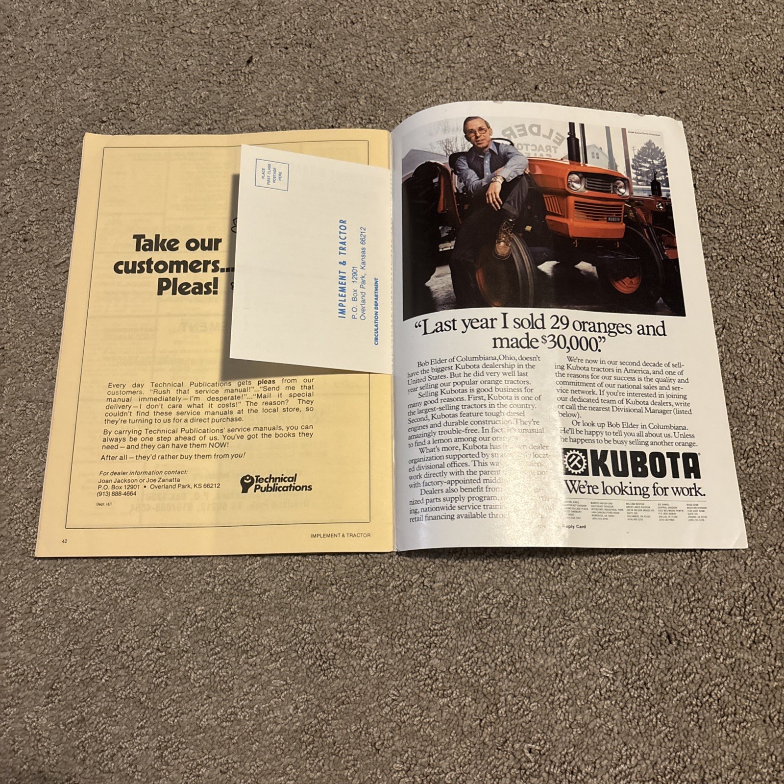Implement & Tractor Magazine May 21, 1981 Farming Agriculture Vintage Ads J
