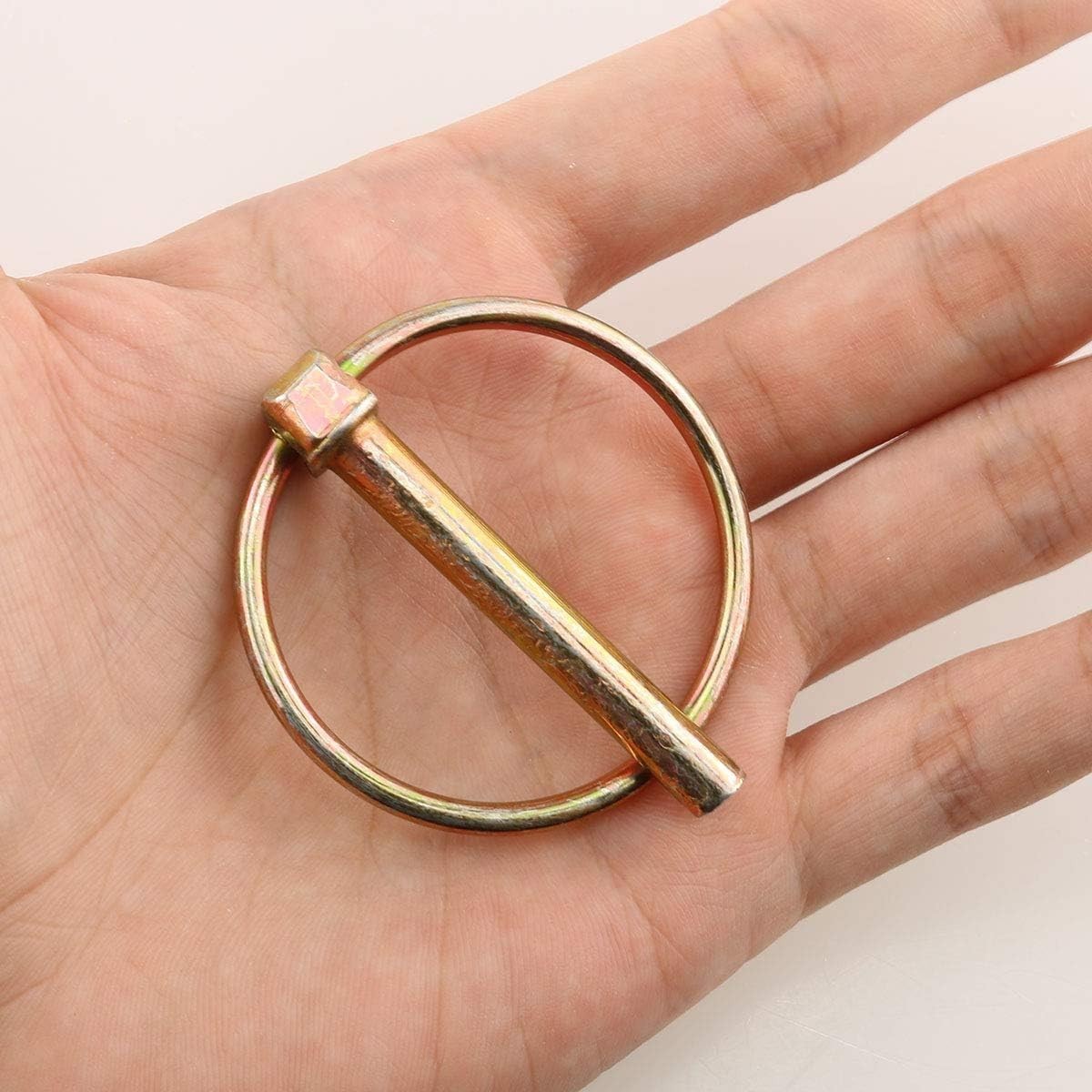 Versatile Linch Pin Assortment – 4PCS 1/4 Inch Carbon Steel for Secure Fastening