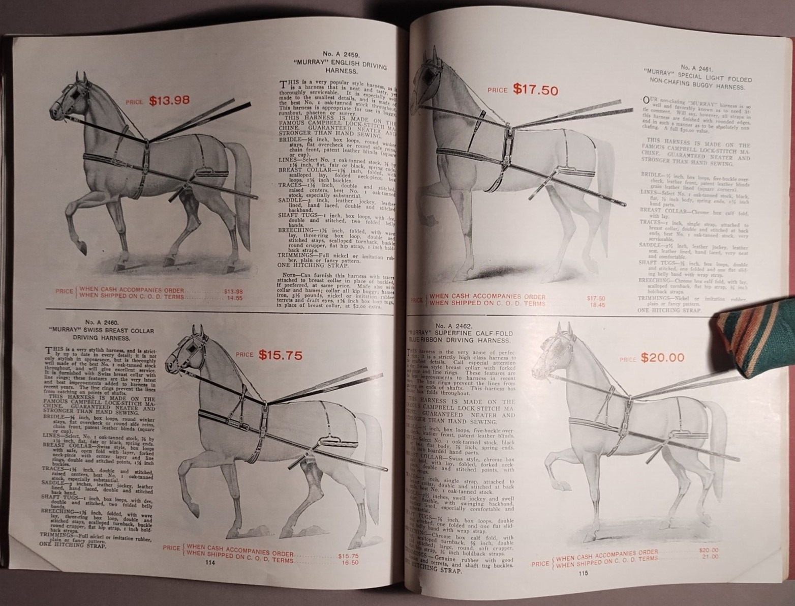 1906 Murray Carriage Buggy Delivery Wagon Cincinnati OH Catalog Original B1-17