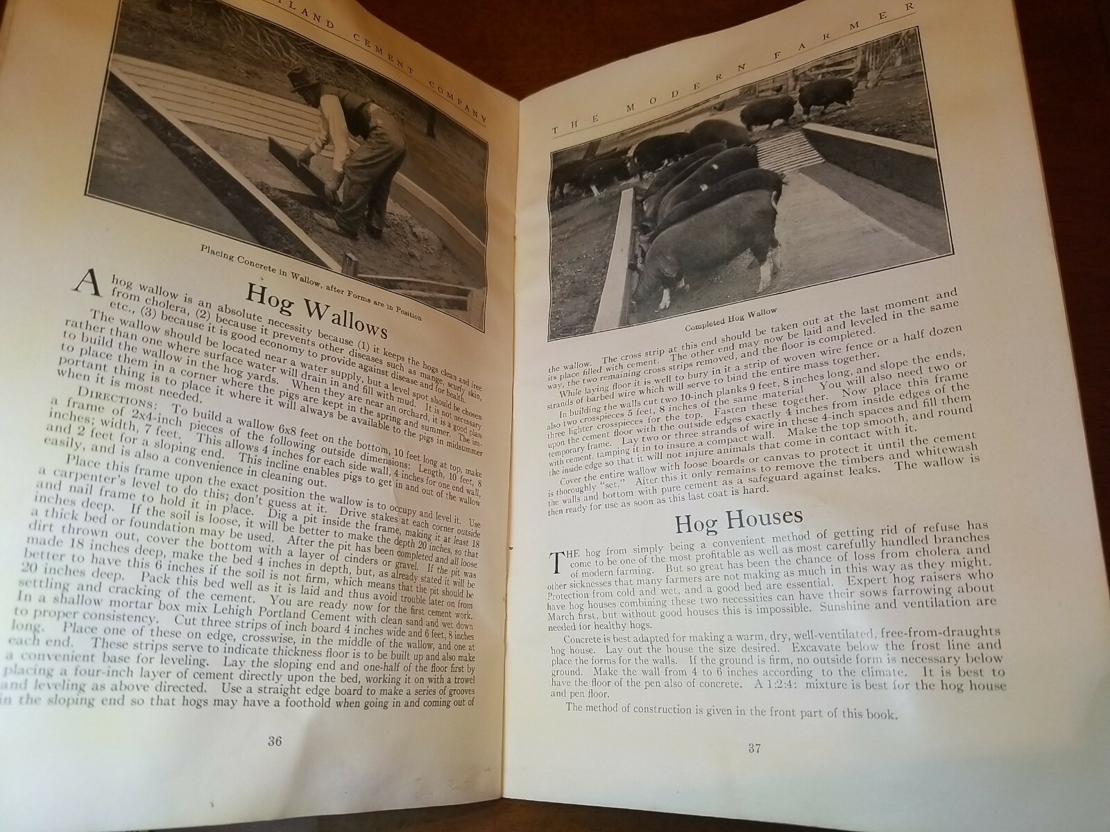 THE MODERN FARMER LEHIGH PORTLAND CEMENT CO BOOKLET ADVERTISMENT POOR