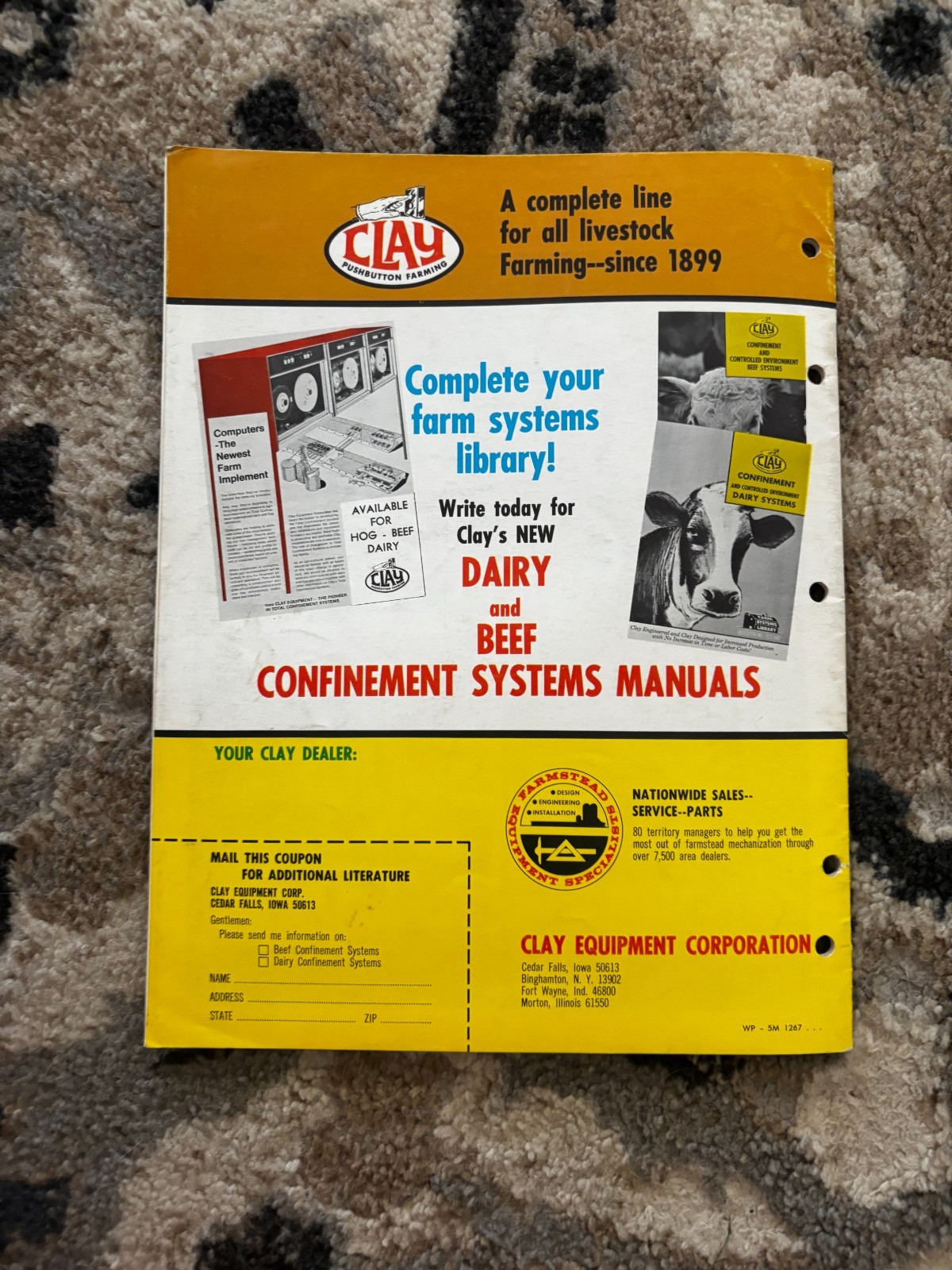 Clay Total Confinement Hog Systems For 1967 Brochure DCPA26