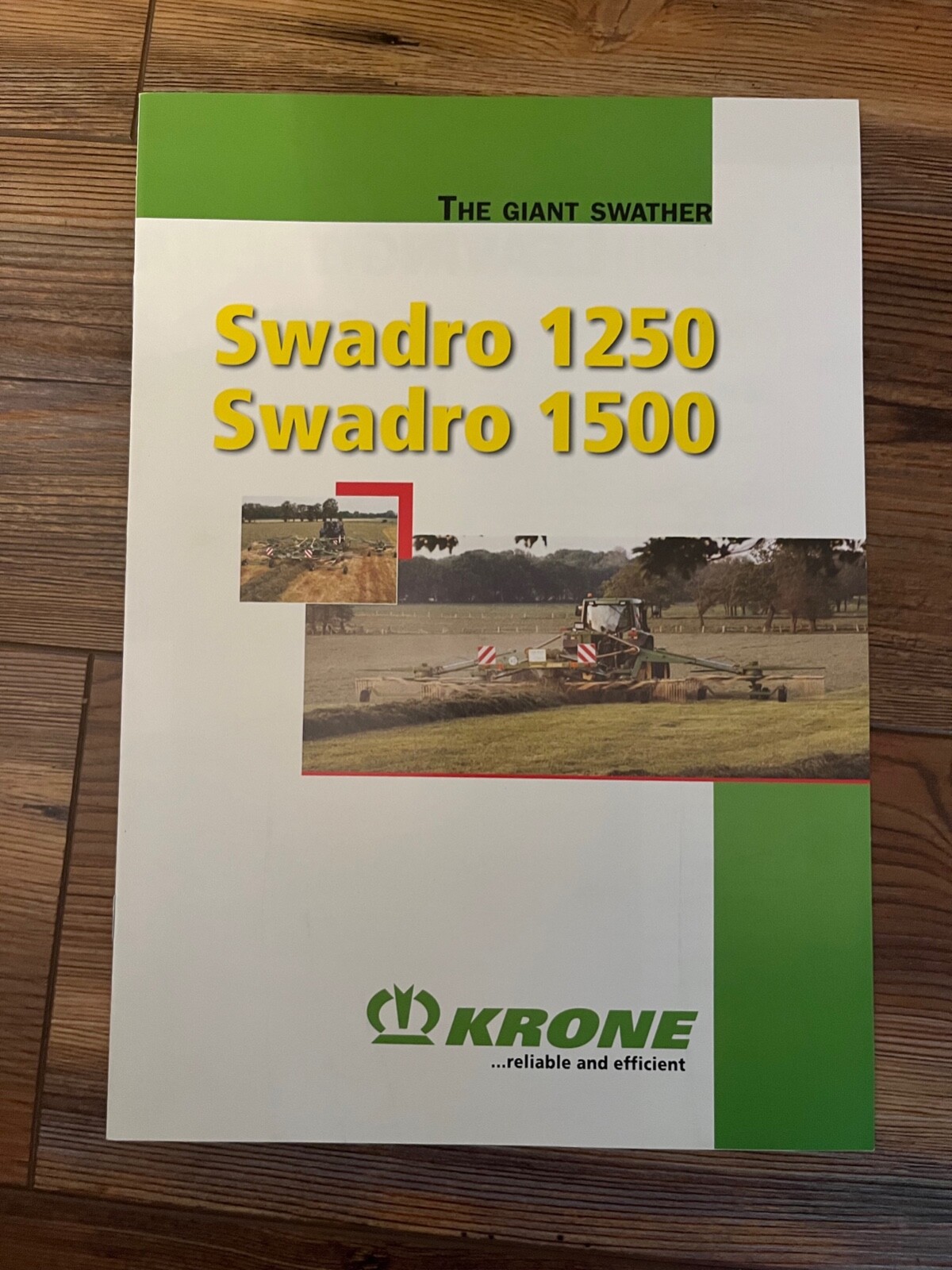 2003 Krone Swadro 1250/Swadro 1500 The Giant Swather sales brochure