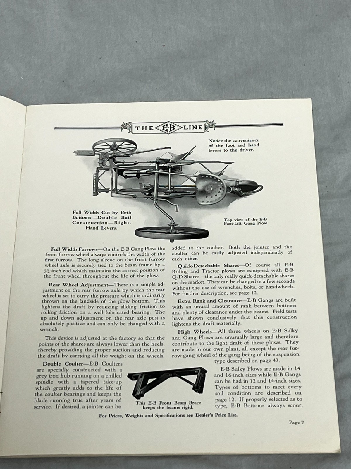 1920s E-B Emerson Brantingham Tractor DEALERS Catalog Brochure hit miss Engine