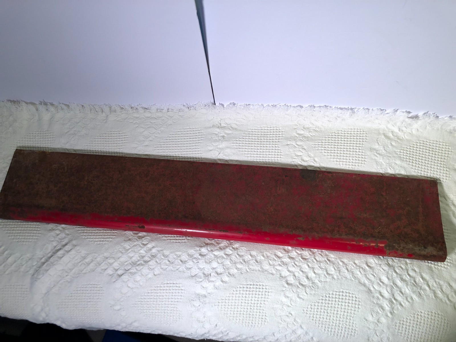 Vintage Sperry New Holland tractor implement metal sign cover red