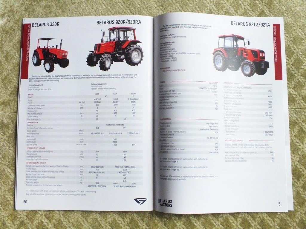 MTZ BELARUS Belarusian Tractor Loaders Brochure Anniversary Limited Catalog 2026