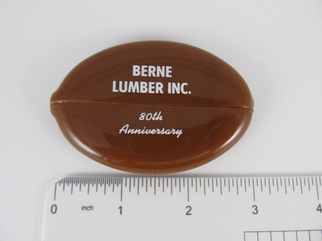 Vintage Berne Lumber Inc Brown Oval Coin Pouch – QUIKOIN Coin Holder – Berne, IN