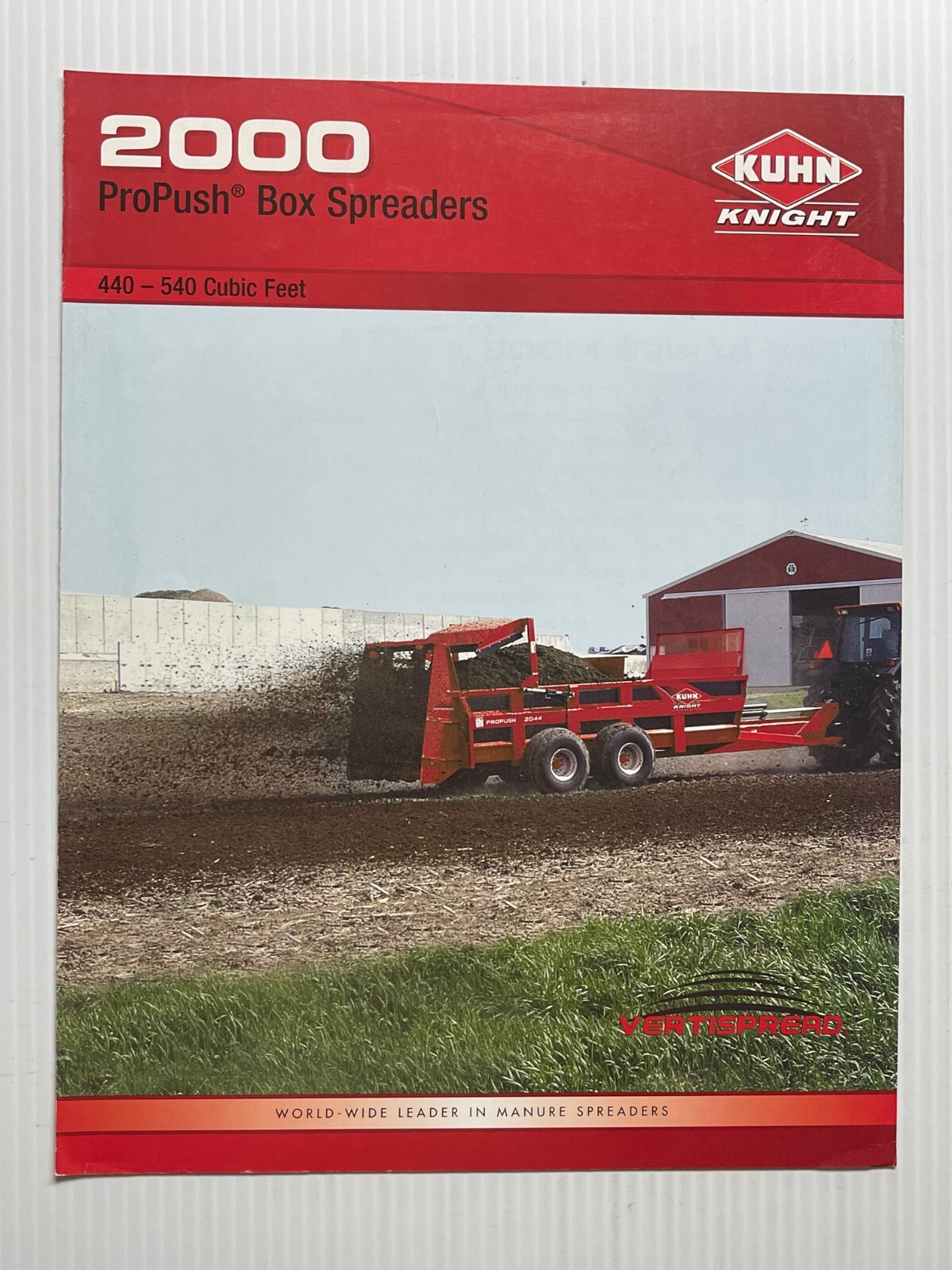 KUHN 2000 ProPush Box Spreaders – Sales Brochure *Original 2009*