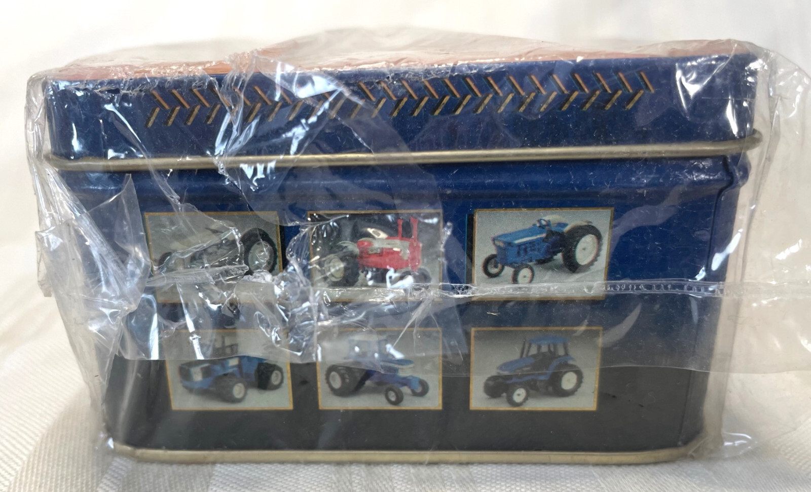 1995, ERTL 50th Ann., Harvest Heritage 6 Collector Cards In **UNOPENED** Tin