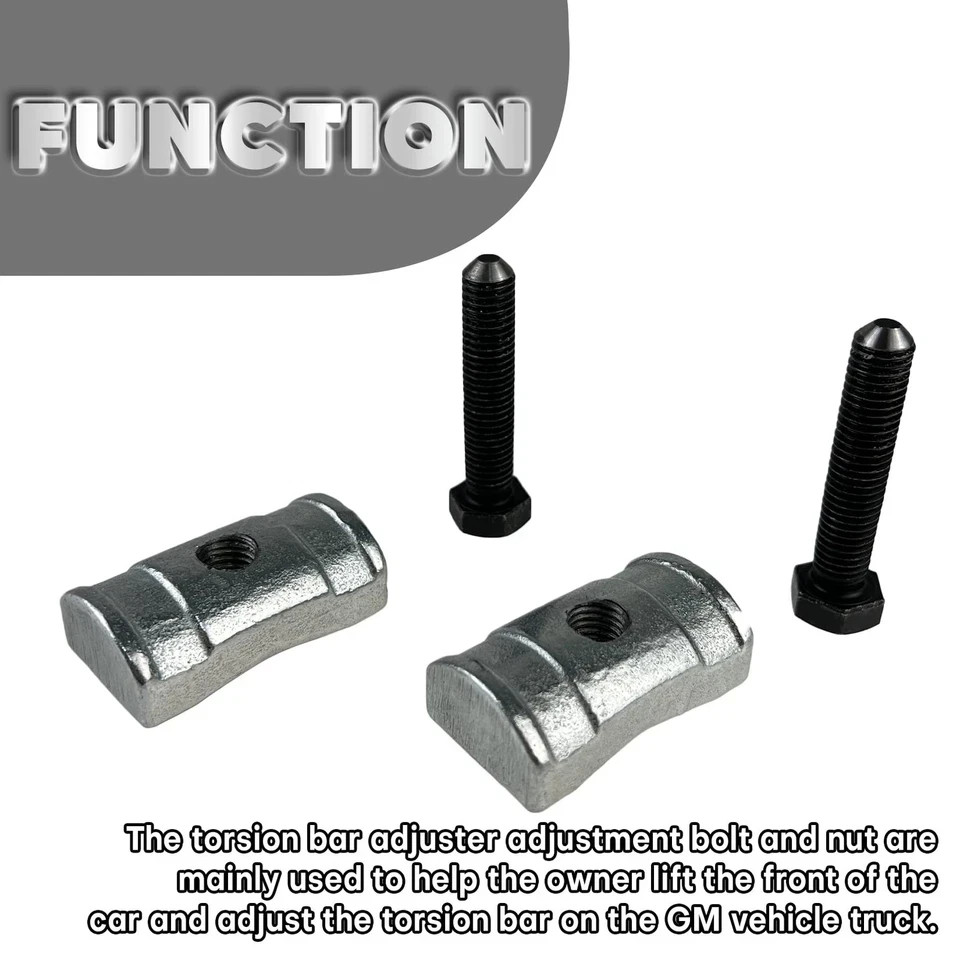 Torsion Bar Adjustment Bolt and Lock Nut Fit for Chevrolet Silverado Tahoe GM…