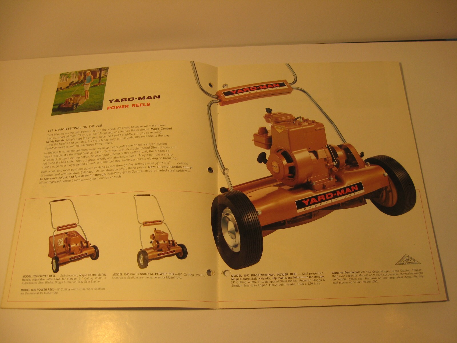 Yard-Man Lawn Mower Sales Brochure 1968 Tillers Snow Thrower