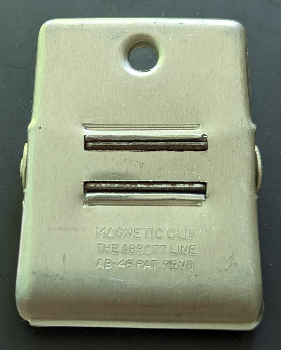 Vintage SGC Sours Grain Co Advertising Refrigerator Metal/Paper Clip Pekin, ILL
