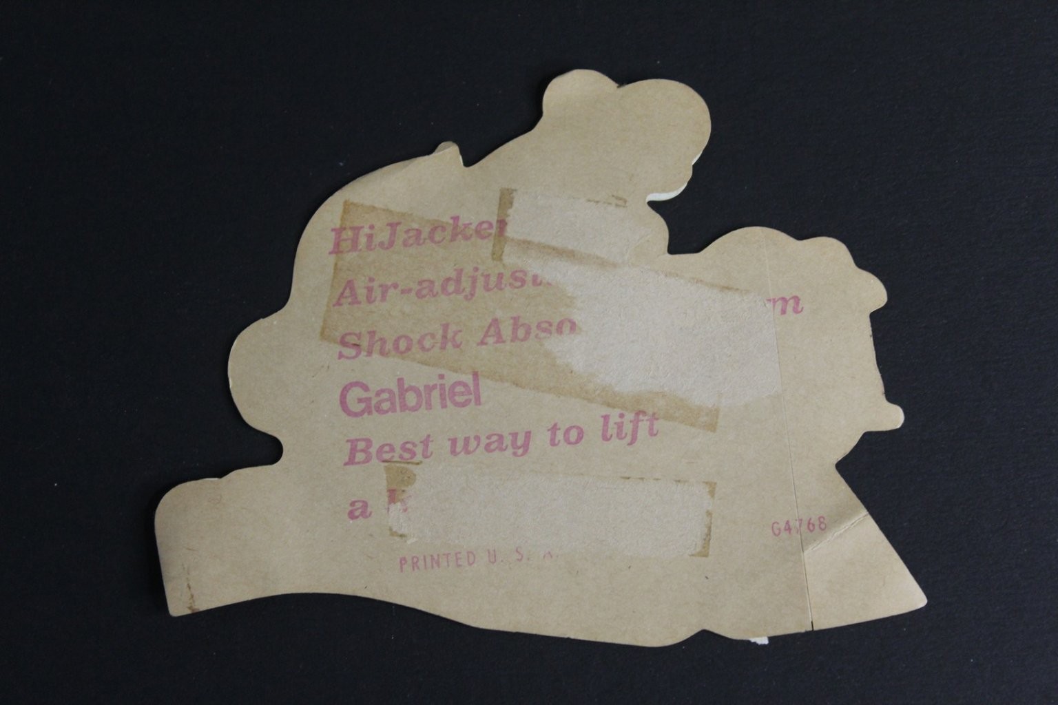 HiJackers Vintage Die-Cut Advertising Sticker Decal 5.1/4in Orange Rabbit