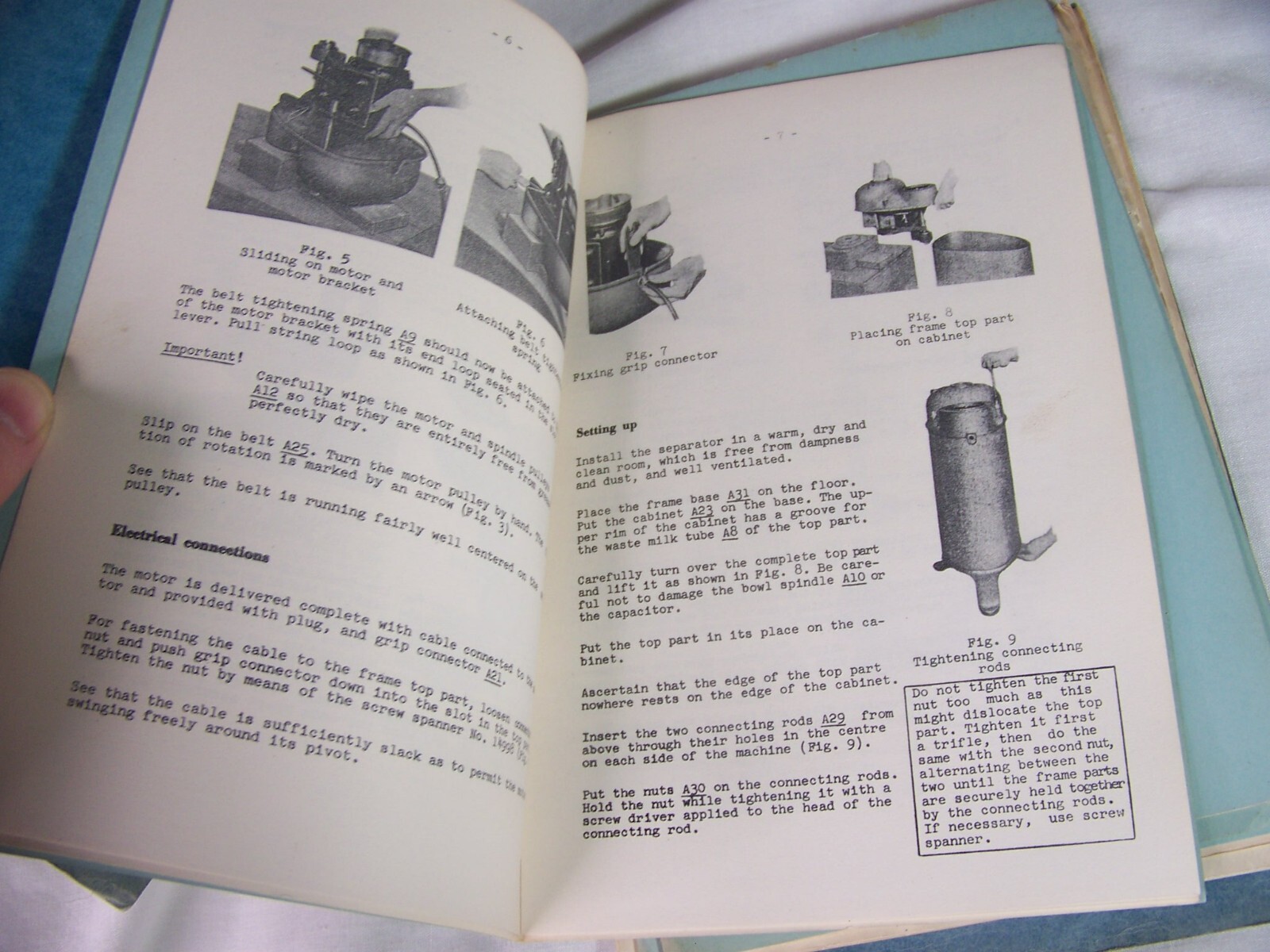 c1949 VINTAGE VIKING CREAM SEPARATOR ADVERTISING BOUND INSTRUCTION MANUAL LOT