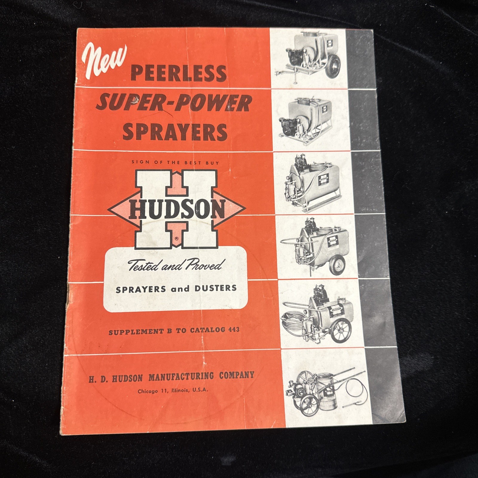 Vintage Rare 1950s Hudson Sprayers and Dusters Catalog No. 443