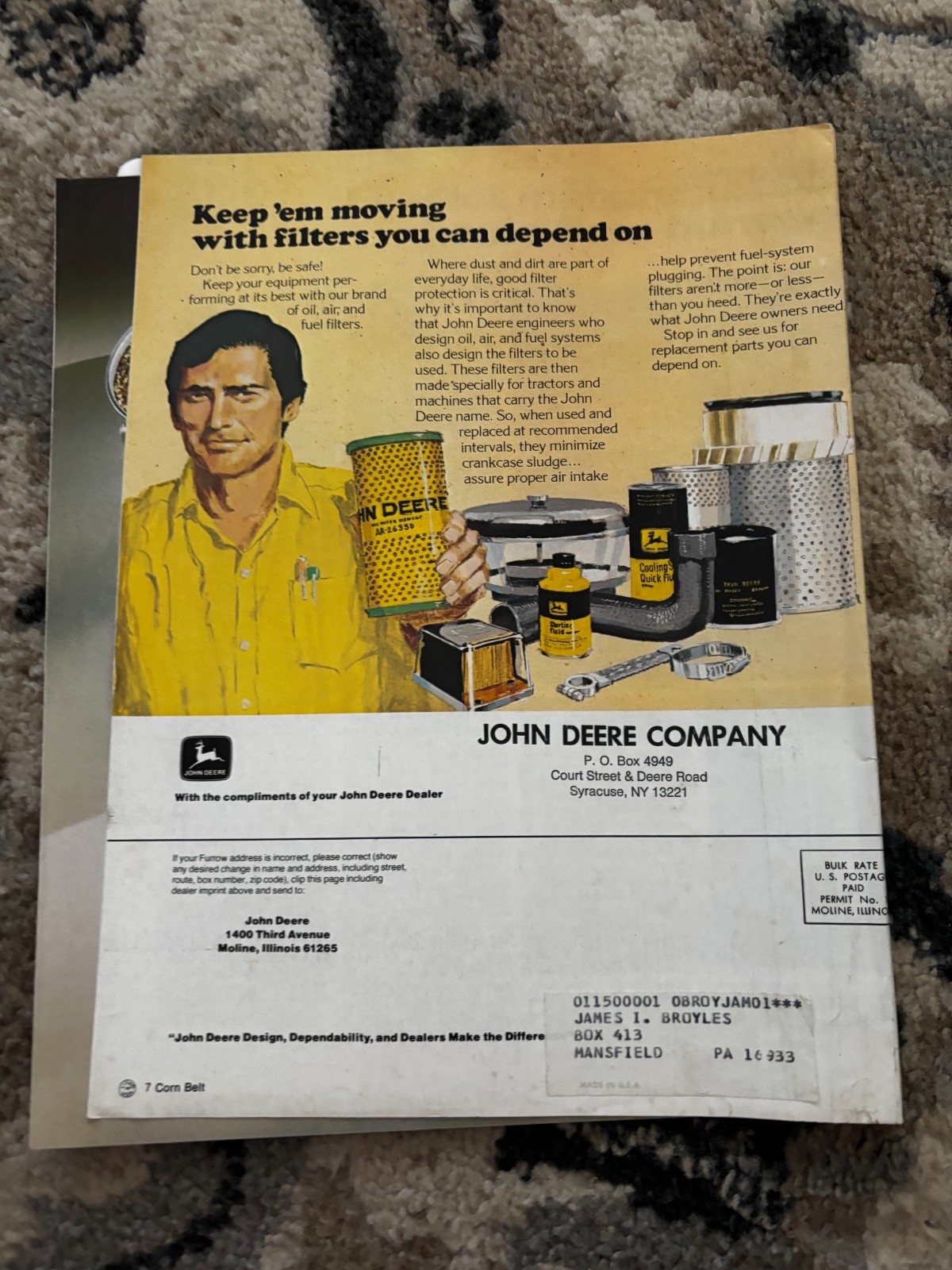 John Deere Furrow Magazine September-October 1978 Brochure DCPA26