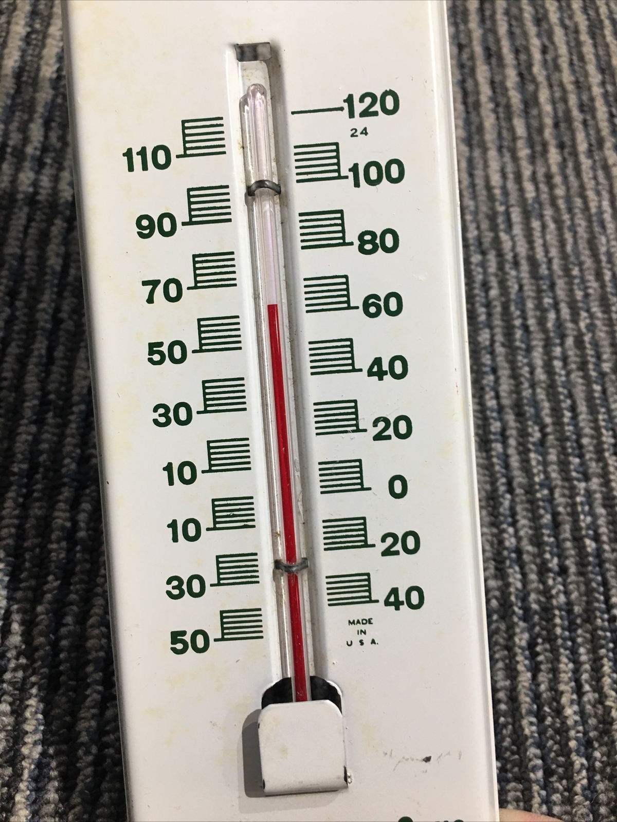 Baugh’s Premium Plant & Food Soul Builder vintage wall thermometer Advertising