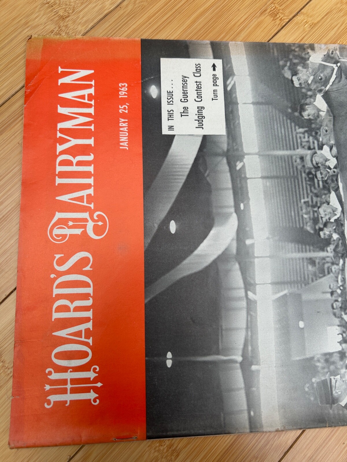 JAN 25 1963 HOARD&rsquo;S DAIRYMAN DAIRY FARM MAGAZINE GUERNSEY JUDGING CONTEST CLASS