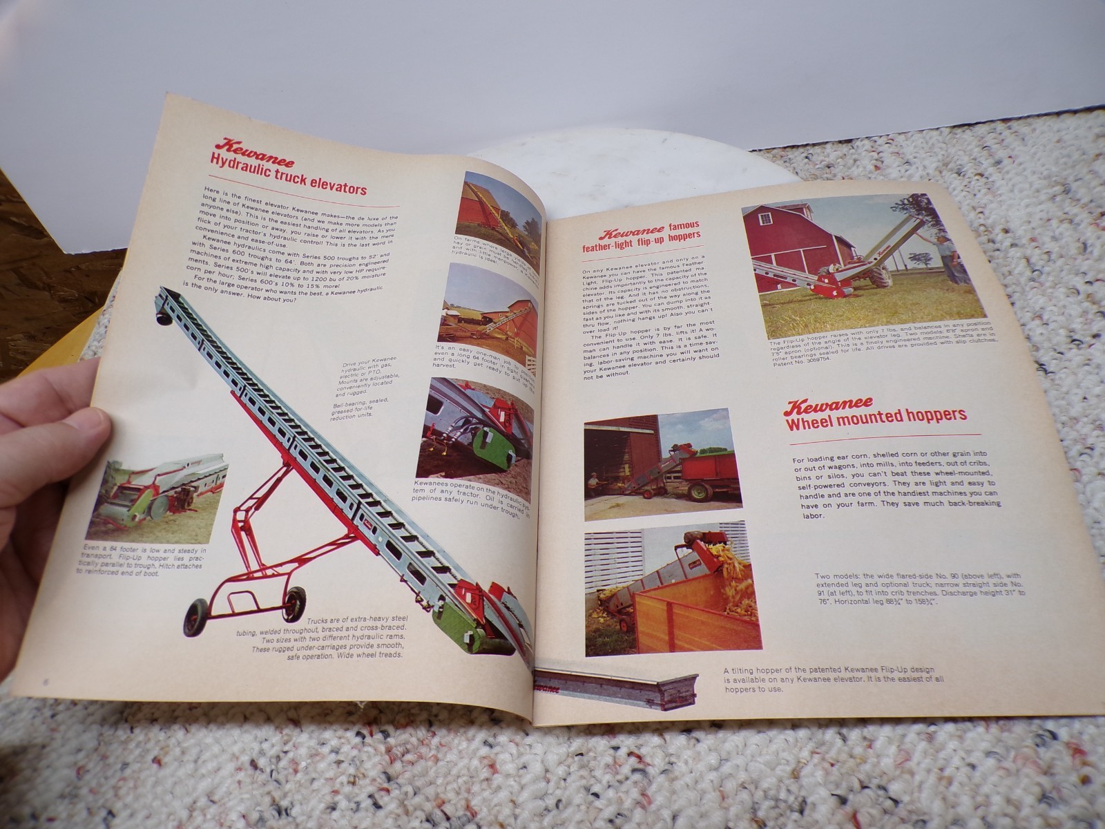 Kewanee Augers-Elevators-Mills-Wagons Farm Machinery Catalog #E868 Illinois