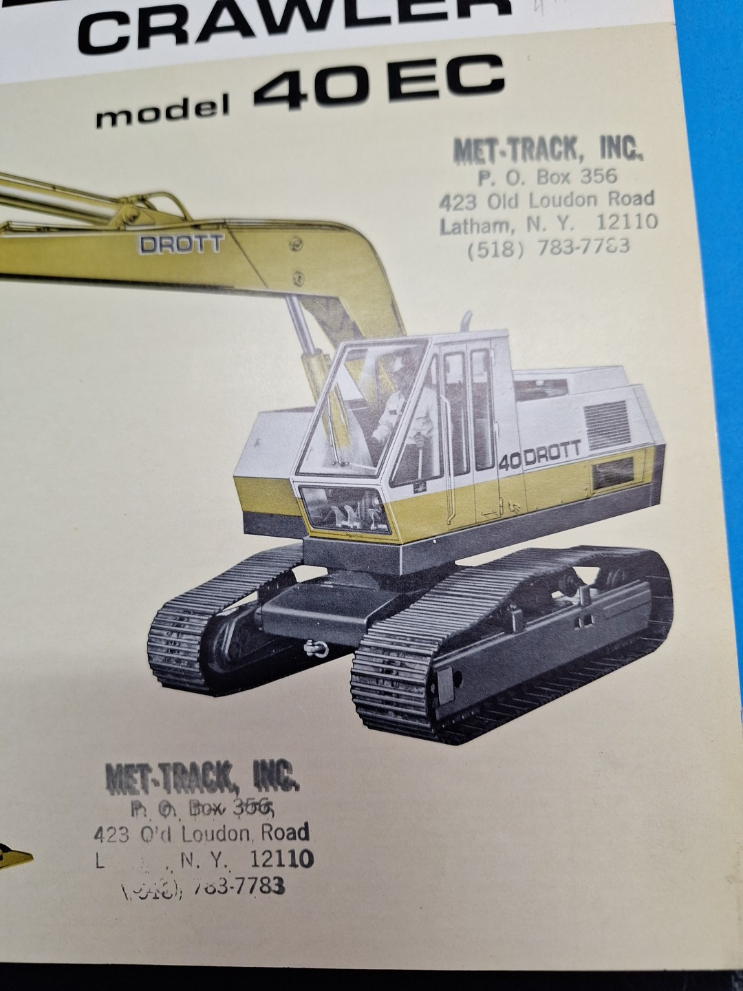 Drott Excavator Brochure 40 Ec Crawler