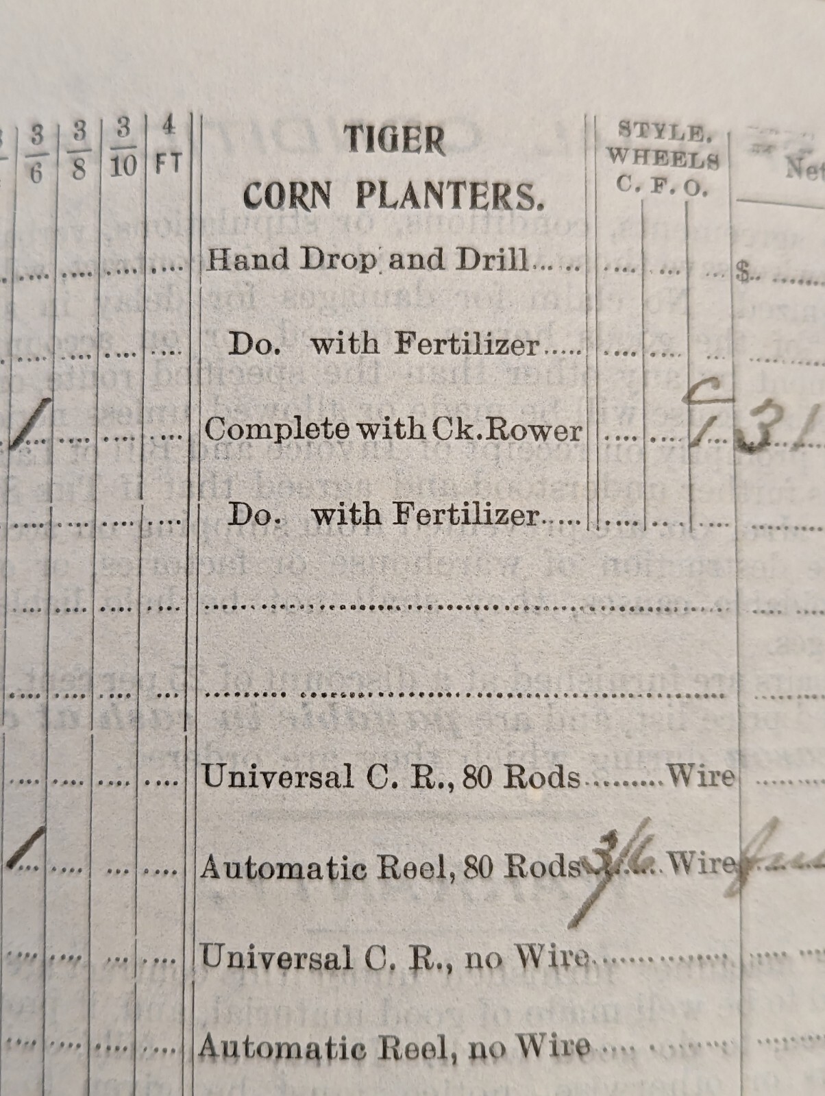THE STODDARD MGF. CO. DAYTON, OHIO. 1897. FARM IMPLEMENTS CONTRACT.