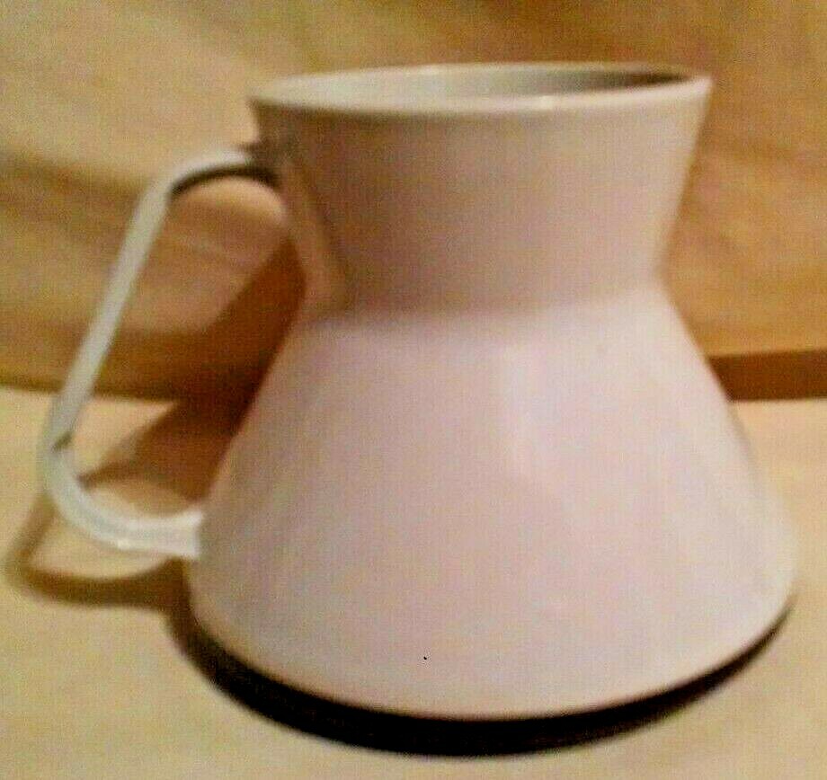 MARVAL OF VIRGINIA MUG TURKEY FARMING PLASTIC NON SKID TIP AMISH LOGO TAN BROWN.