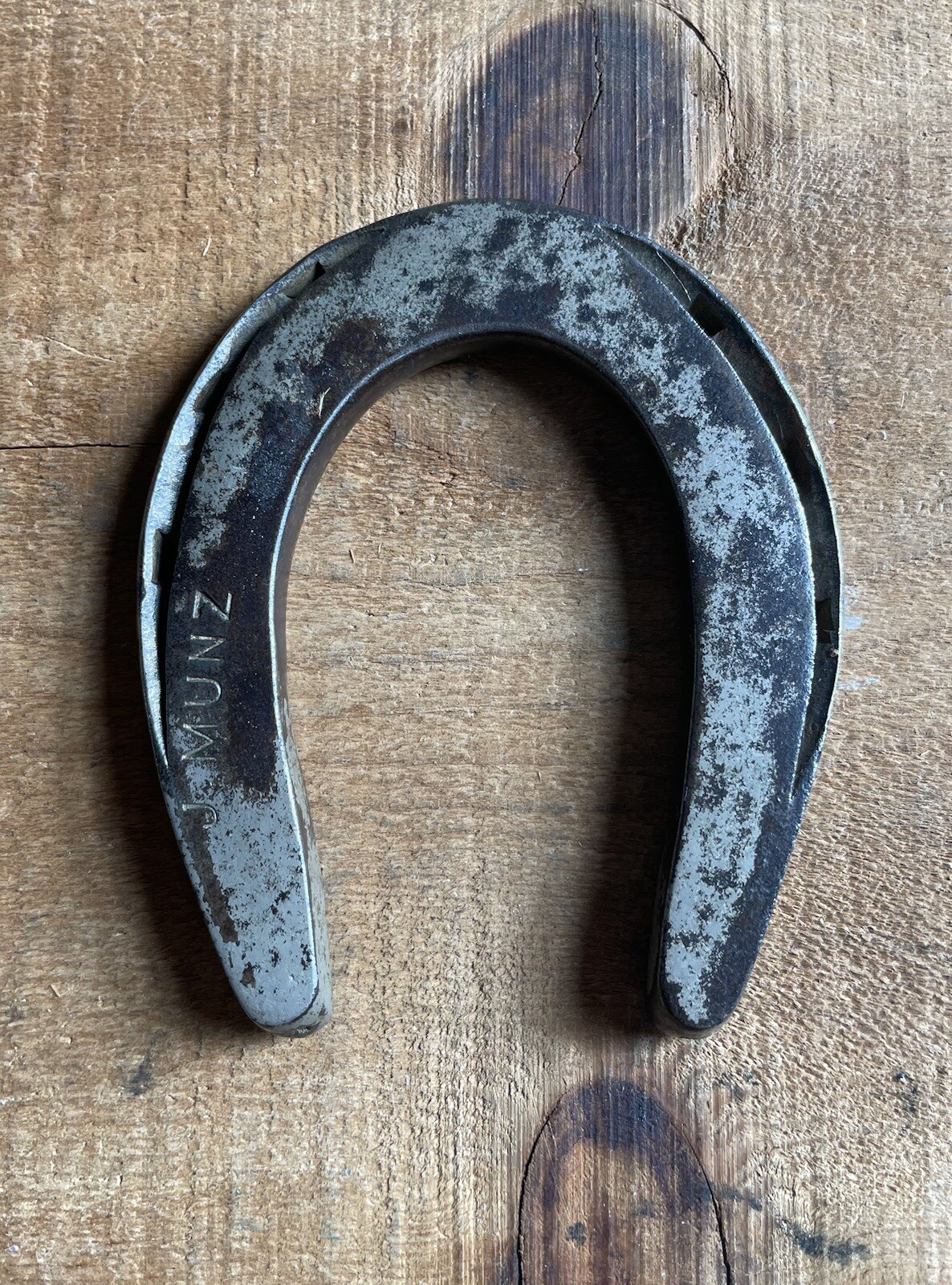 Antique J Munz Farm Implement Co. Advertising Horse Shoe Paperweight Home Decor