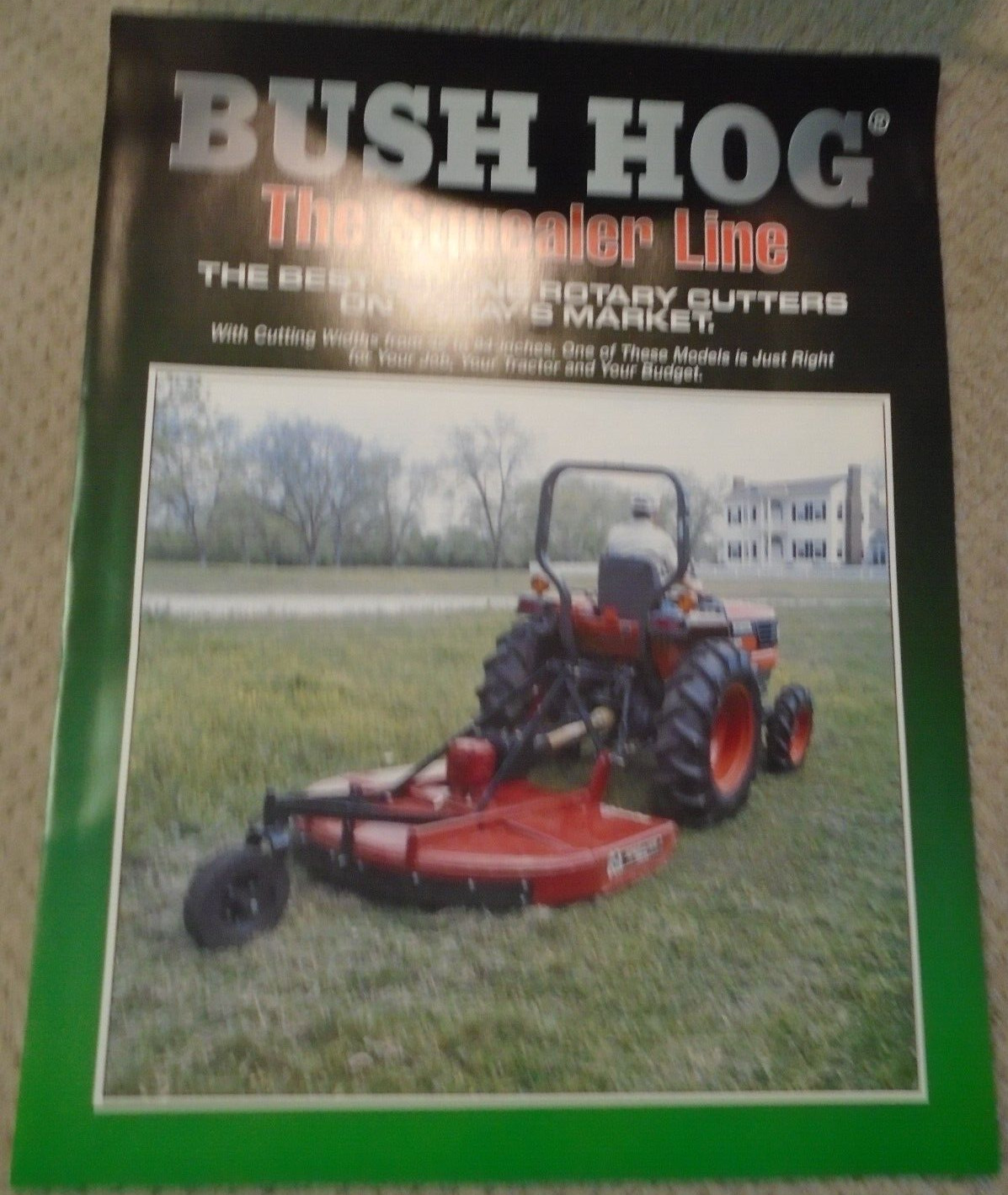 BUSH HOG The Squealer Line Rotary Cutter 4 Page Brochure GUC No Date