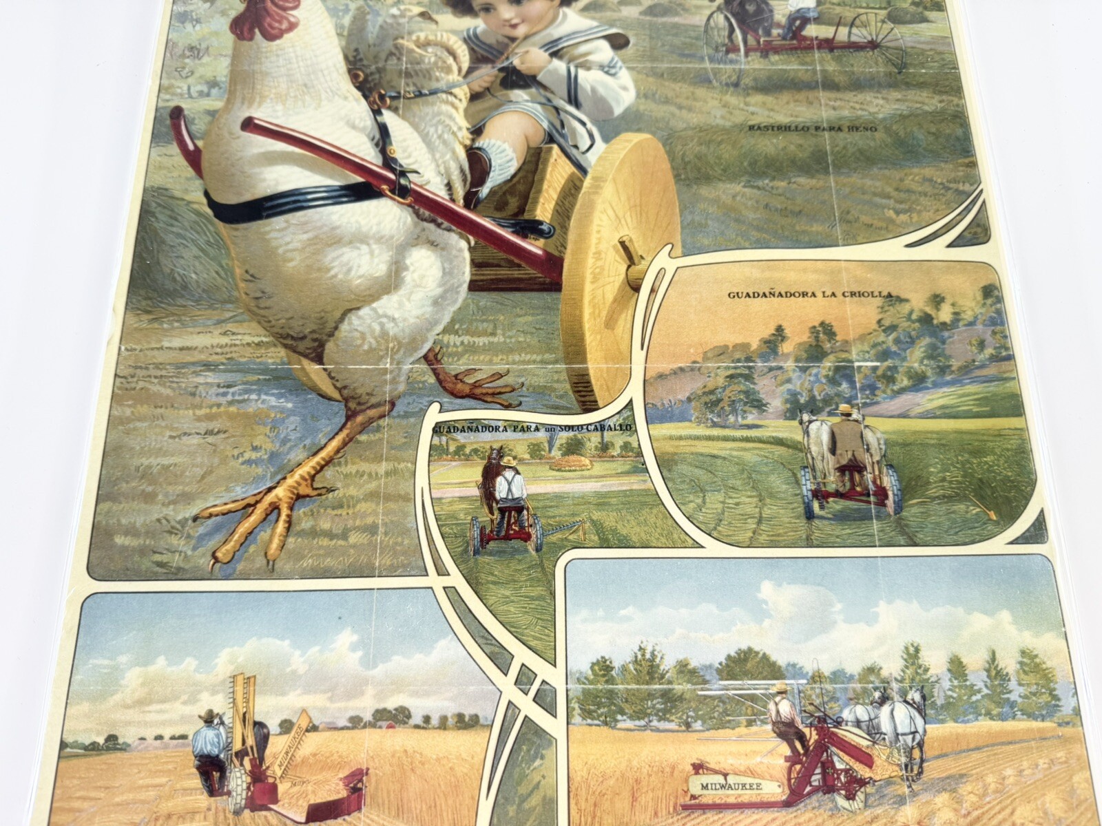 Milwaukee Harvesting Equipment Advertising Poster Historical Society Print 12×17