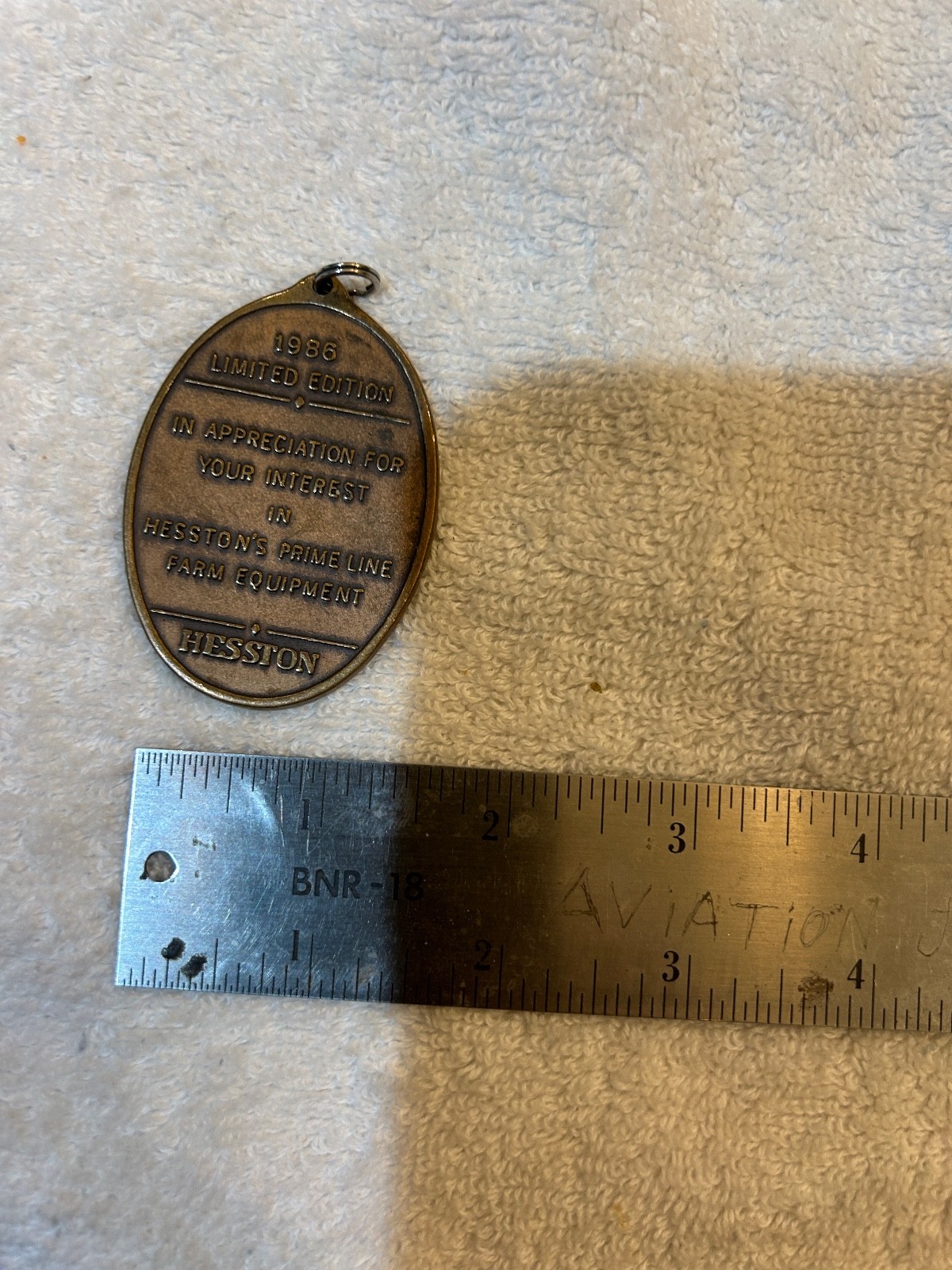 Hesston Key Chain Prime Line 1986 Limited Edition Baler Keychain