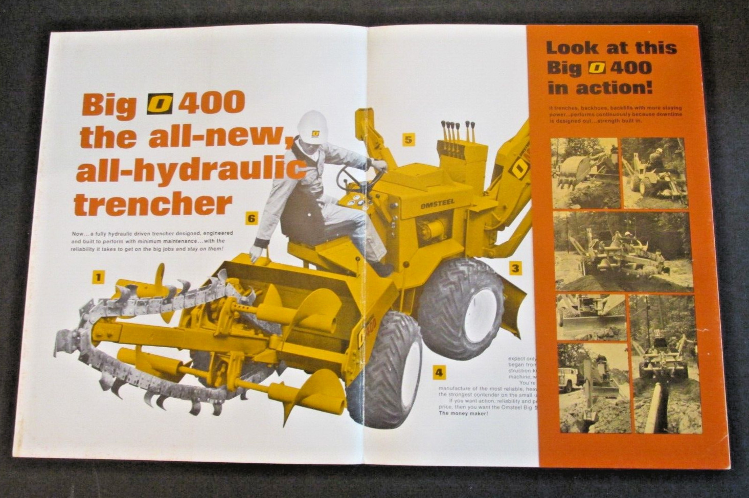 OMSTEEL BIG O 400 Utility Tractor Dealer Paul Haggard Seattle WA Ad Brochure
