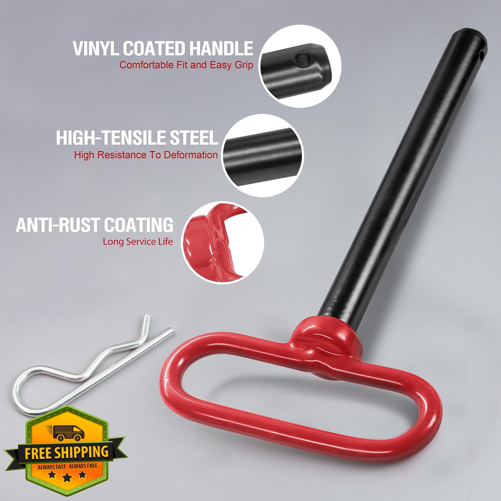 Jamiikury Trailer Hitch Pin 5/8 x 5-1/2 2pk