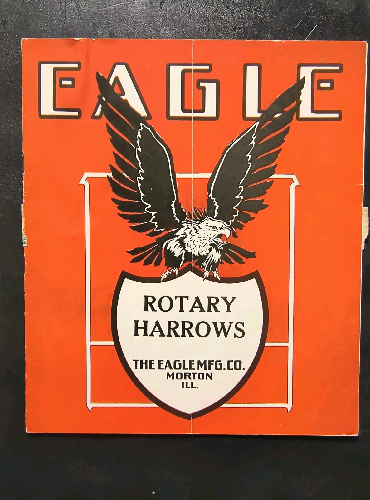 1920 Eagle Mfg. Rotary Harrow Dealer Advertising Brochure Lot Farming Ad Ill