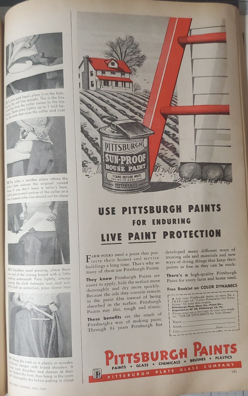 Successful Farming Magazine April 1949 Original