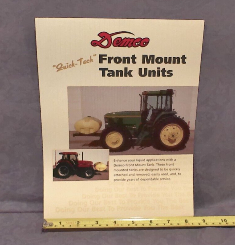 Demco « Quick-Tach » Front Mount Tank Units Sales Brochure