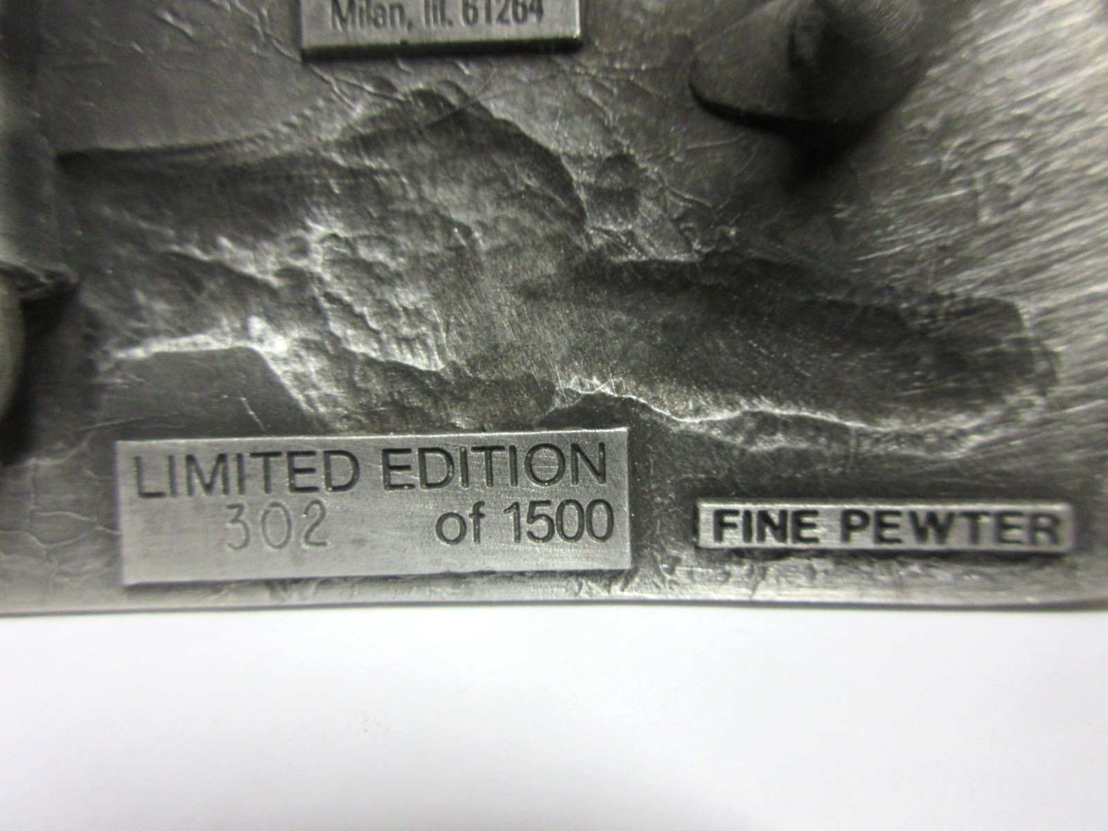 RARE vintage Heider D 9-16 tractor belt buckle Rock Island Plow Co, Pewter