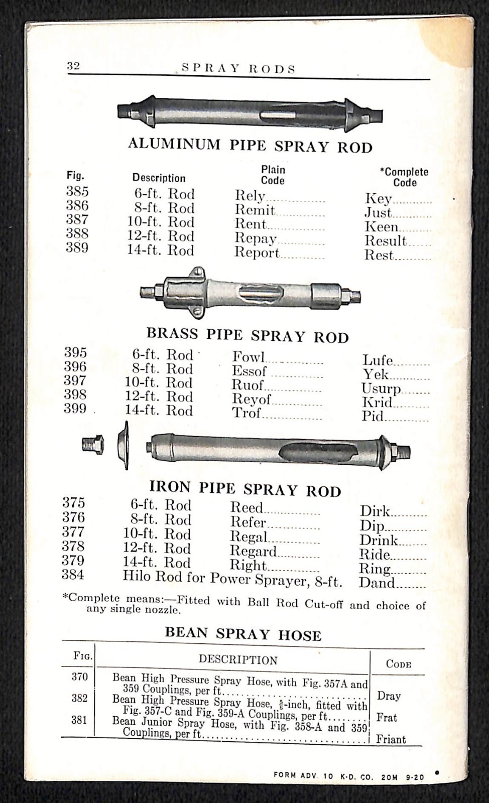 Bean Spray Pump Co Lansing, MI Hand and Power Sprayers Catalog No. 34 32pp (#1)