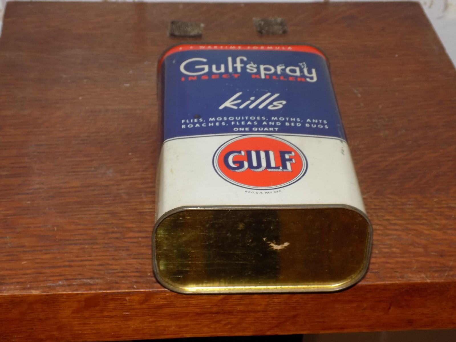 Vintage Gulf Gulfspray Insect Killer EMPTY One Quart Can