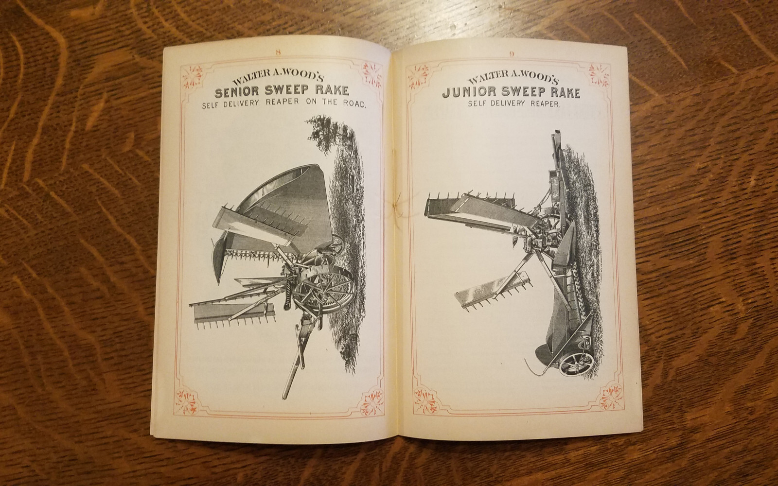 1878 Walter A. Wood Harvesting Machine Mower Reaper Catalog Brochure