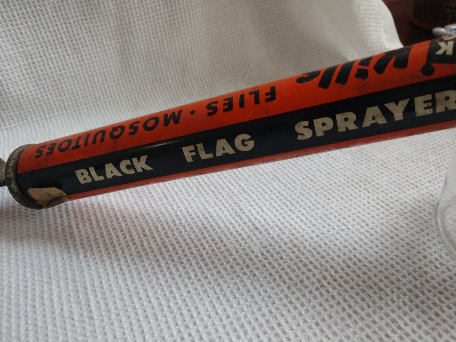 Vintage Black Flag All Purpose Bug Pump Sprayer Antique wood handle.