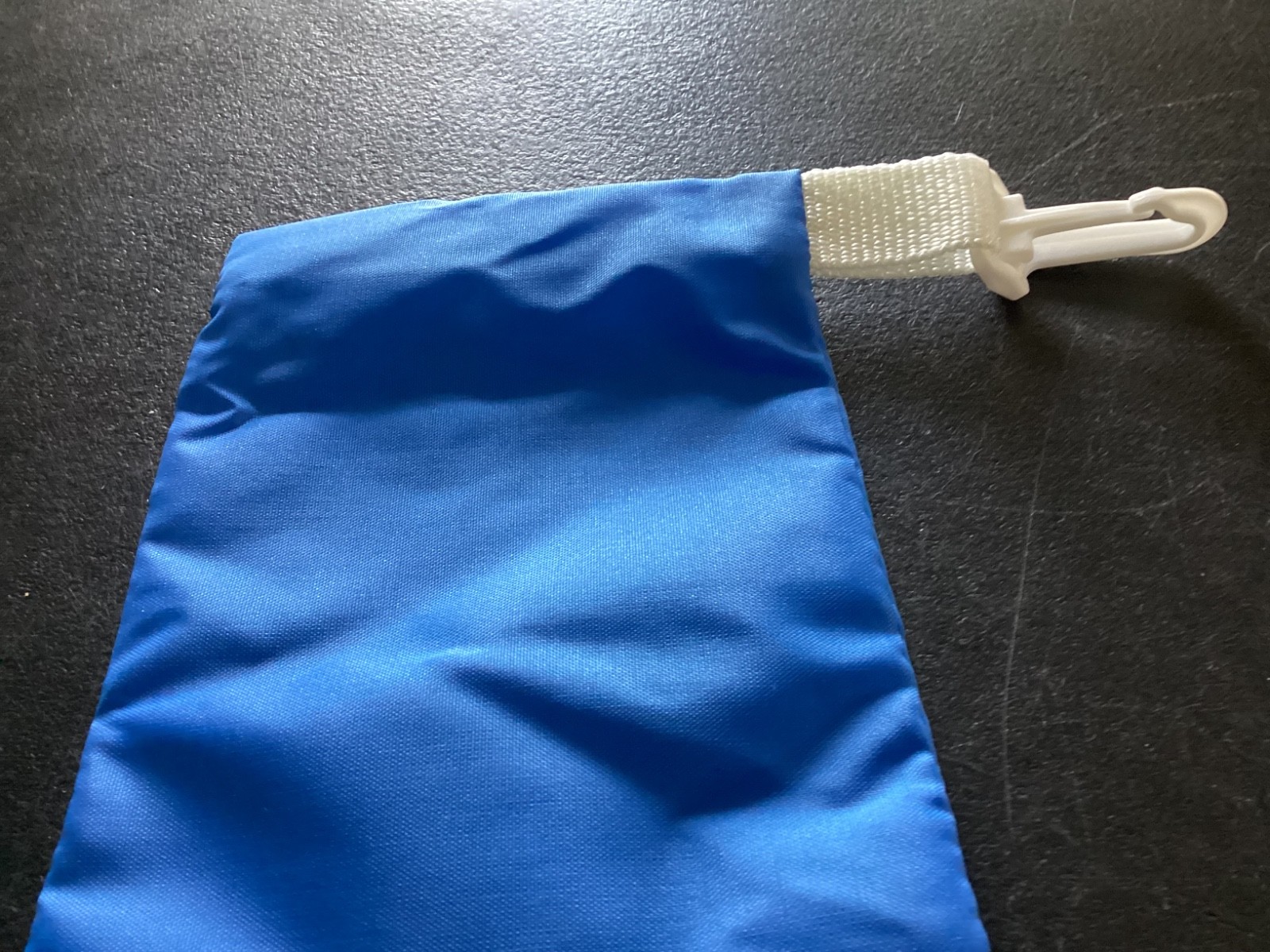CF Data Corp. Blue Nylon Zipper Clip on Carry Pouch Advertisement Item