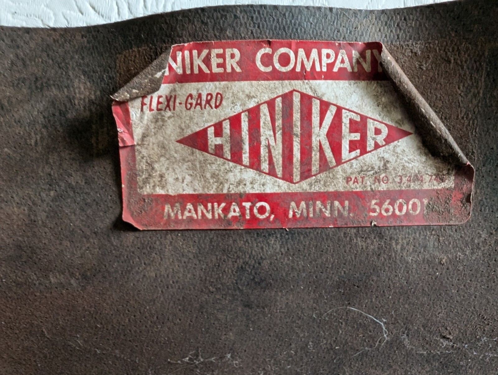 Vintage Hiniker Leather Seed Agriculture Cover