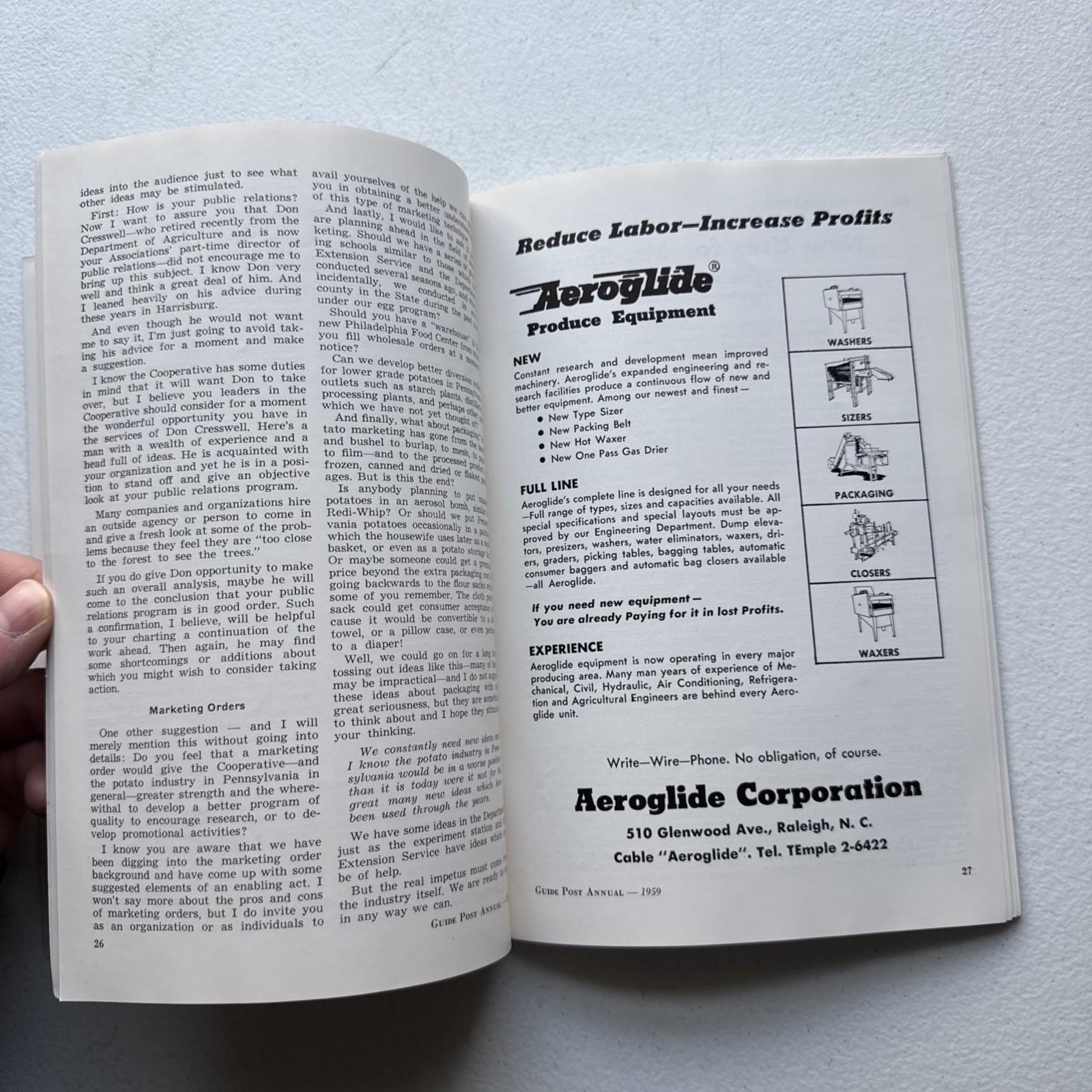 The Guide Post Pennsylvania Potato Growers March 1959 Annual Volume 37 Booklet