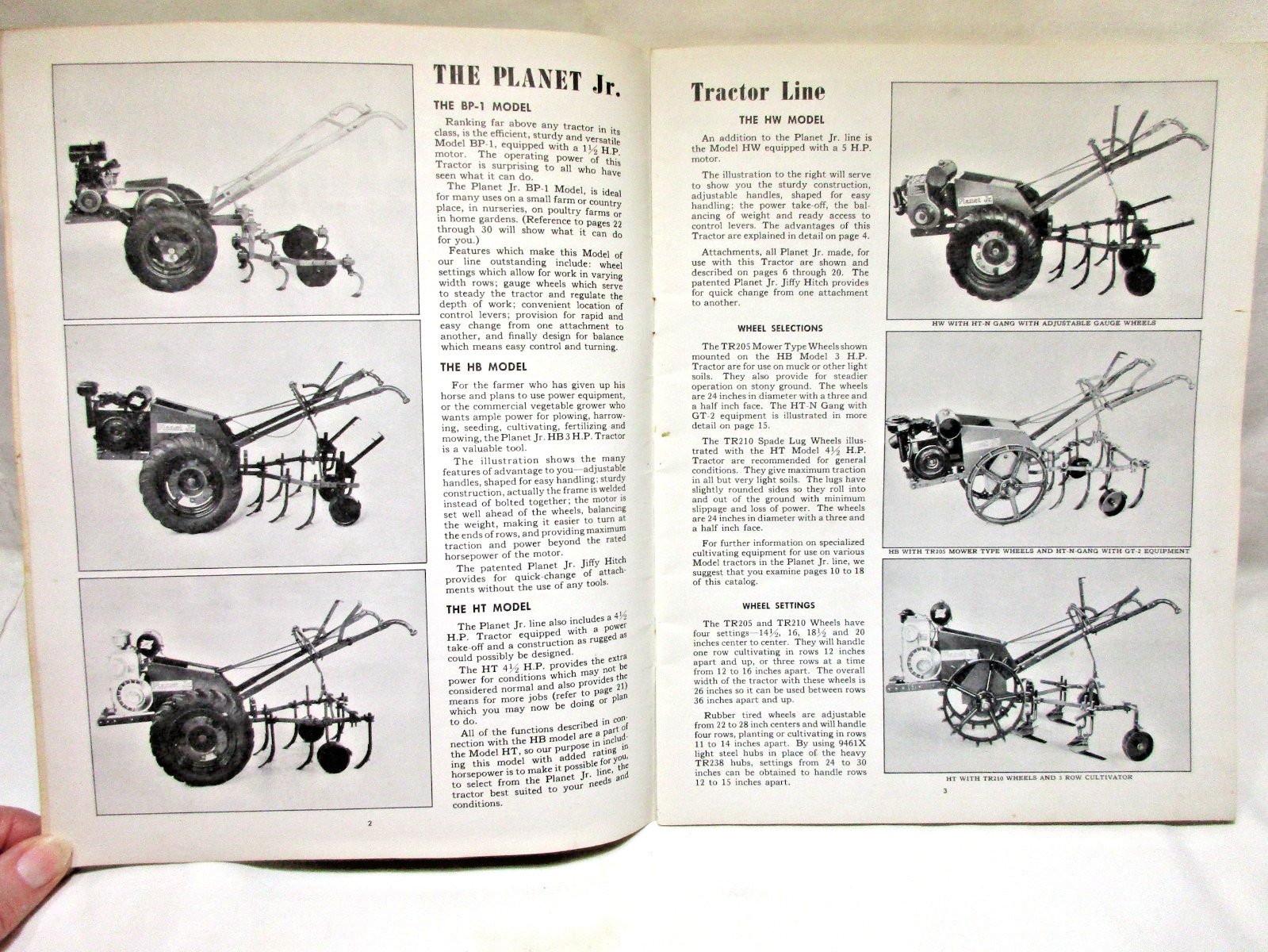 1947 PLANET JR. Garden Tractors Catalog #16 and Price List! S.L. Allen & Co.,Inc