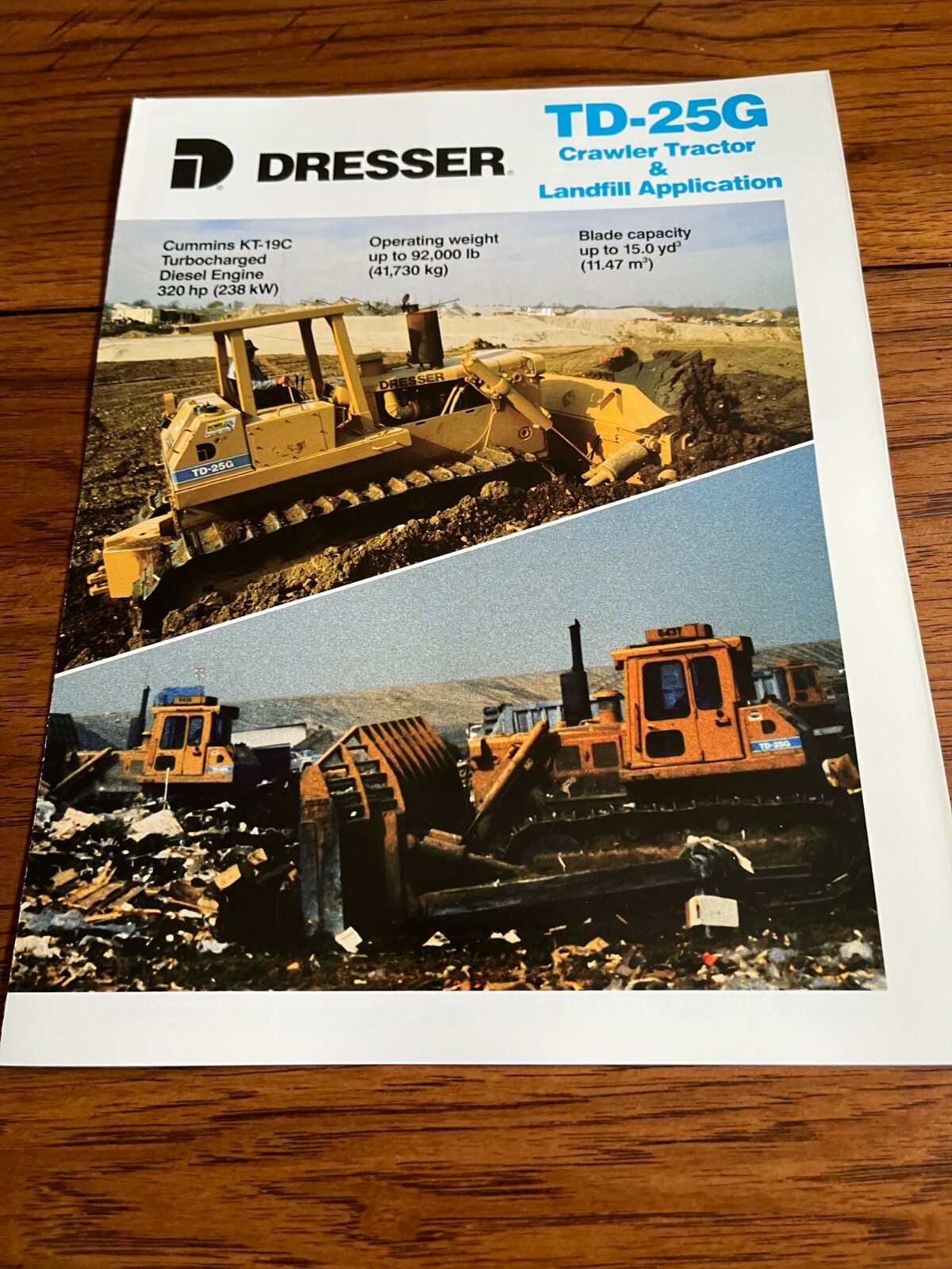 Dresser TD-25G Crawler Tractor Dozer Brochure FCCA