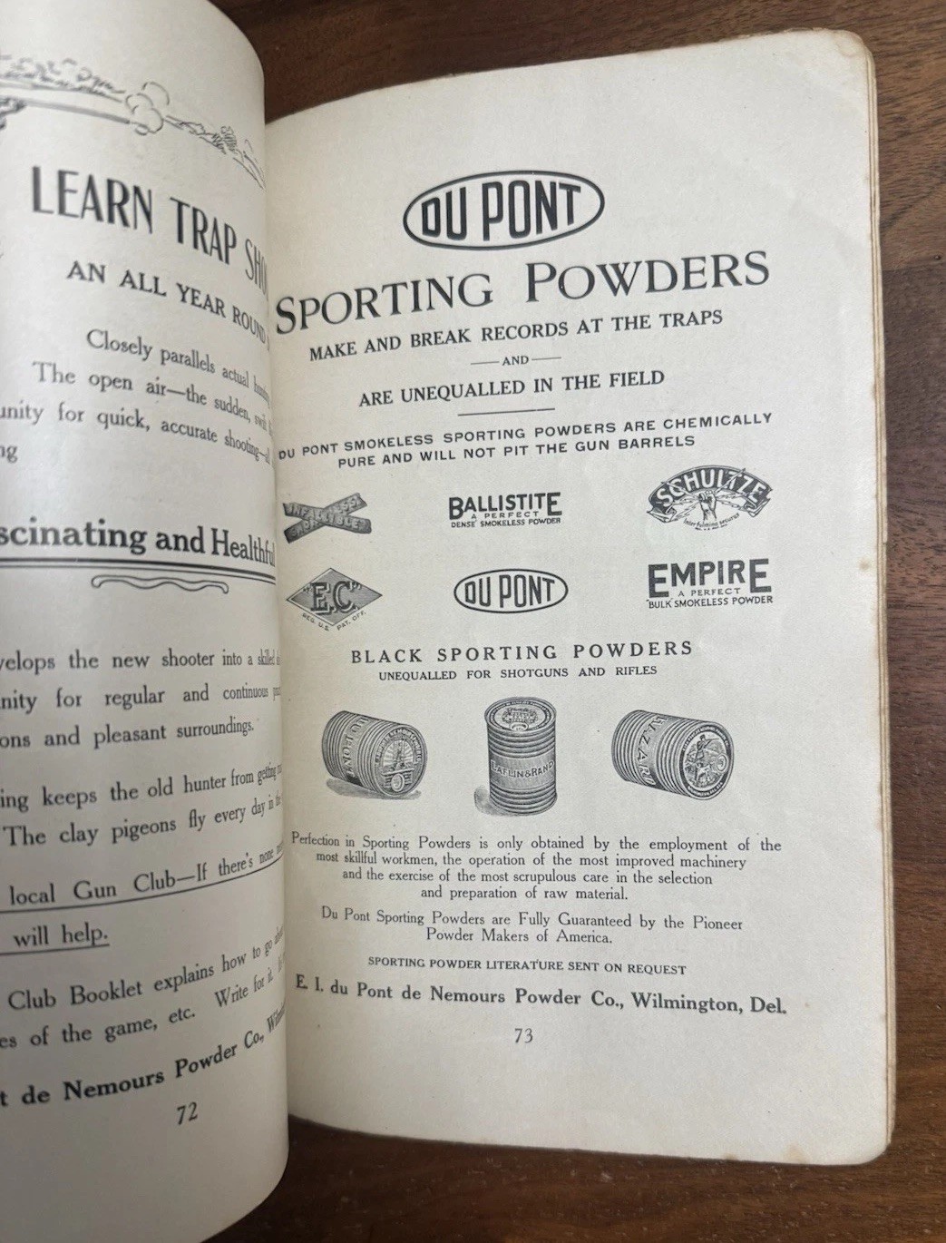 1911 Du Pont The Farmer’s Handbook Of High Explosives Catalog