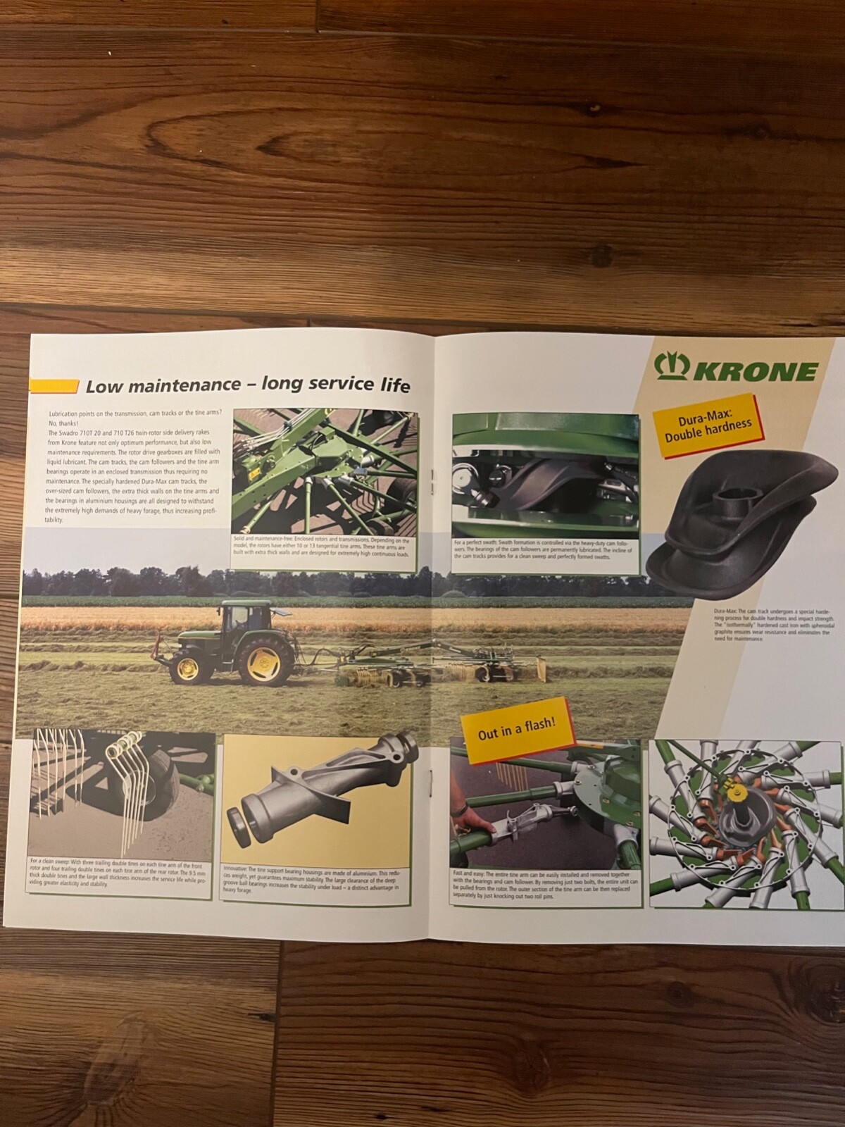 2005 Krone Swadro 710 Twin-Rotor Side Delivery Hay Rakes Sales Brochure