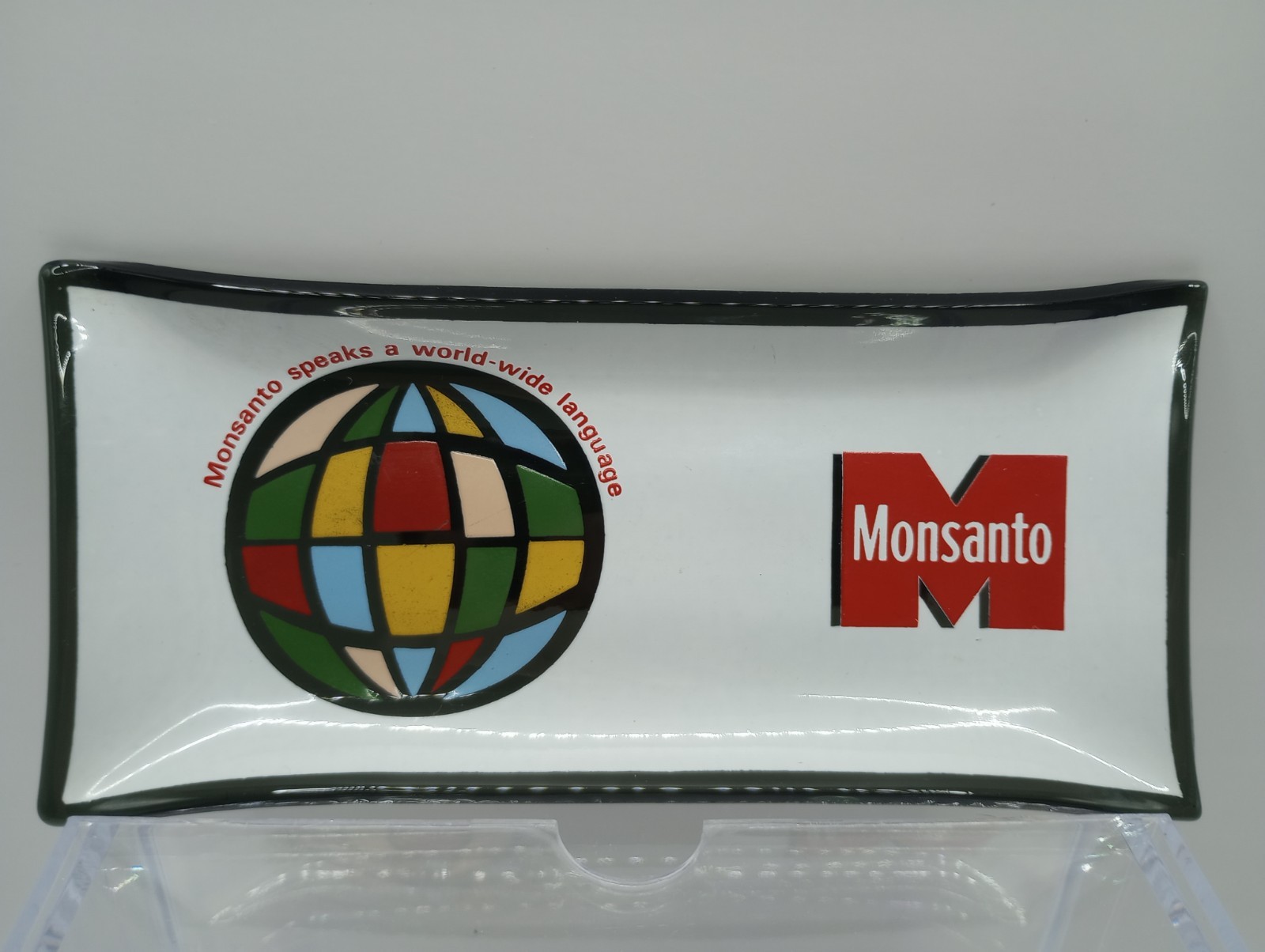 Monsanto Company Glass Trinket Tray St. Charles Missouri Plant 1964 Open House