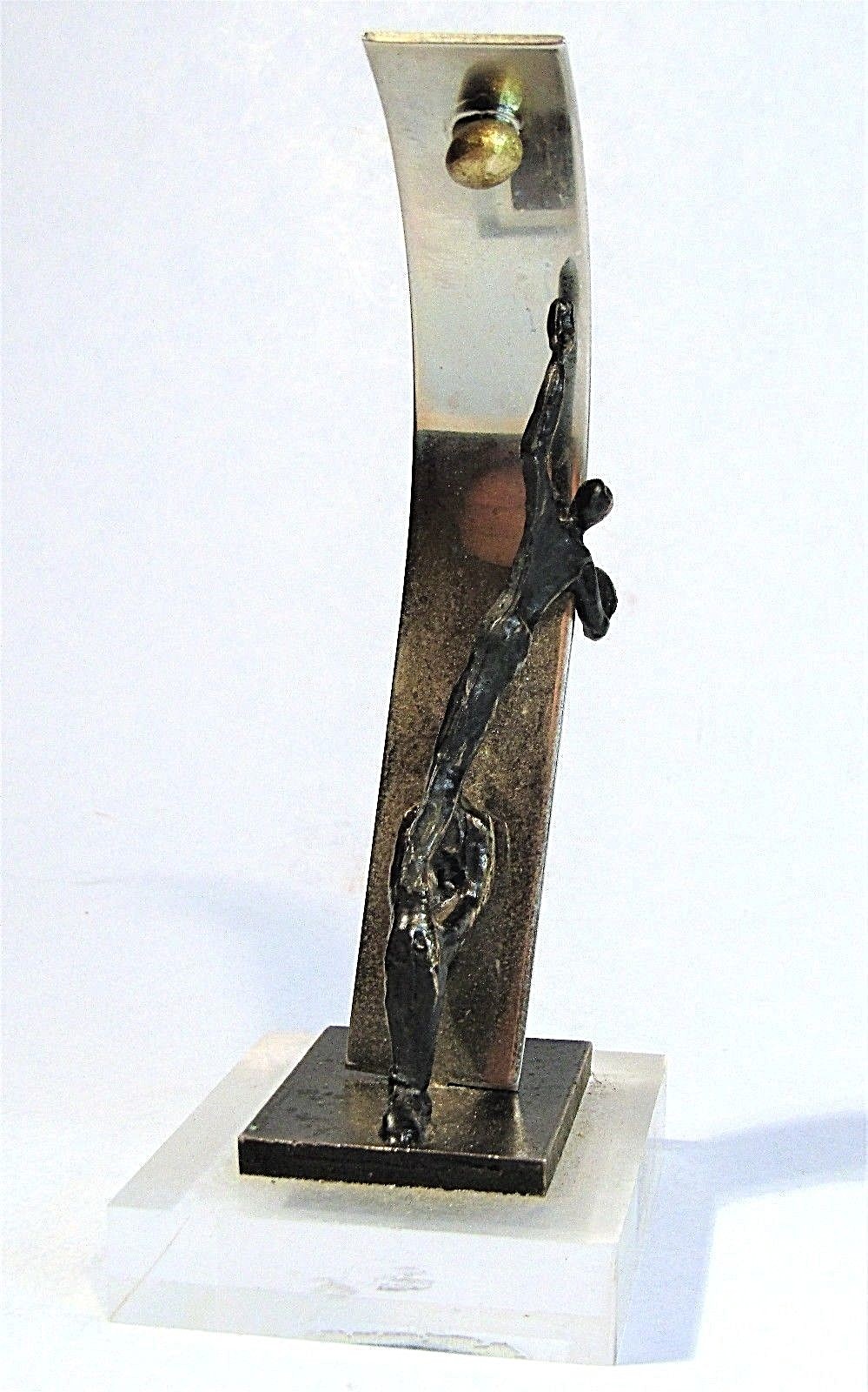 MID-CENTURY MODERN MINIATURE SCULPTURE ADVERTISING SYSTEMATE NUMAFA